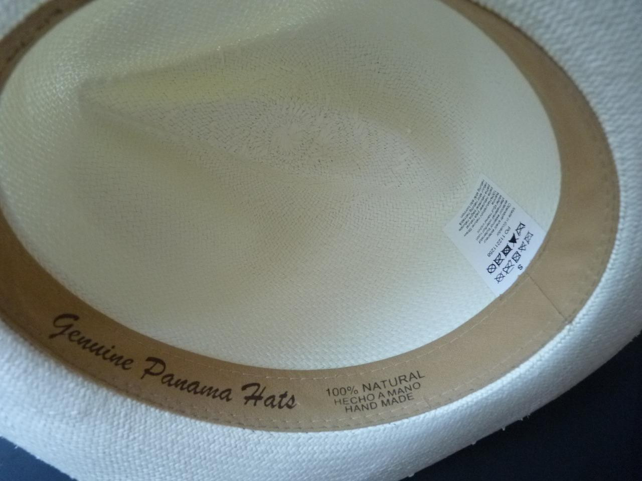 Mc Hat 100% TOQUILLA STRAW ECUADOR GENUINE PANAMA WHITE HAT S