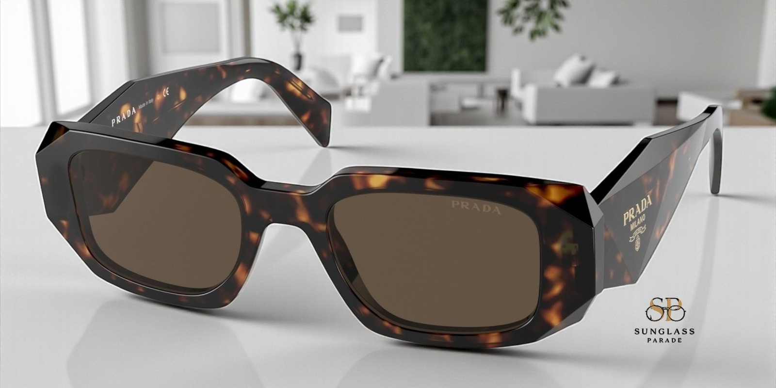 PRADA PR 17WS 2AU8C1 Tortoise Brown 49 mm Women’s Sunglasses