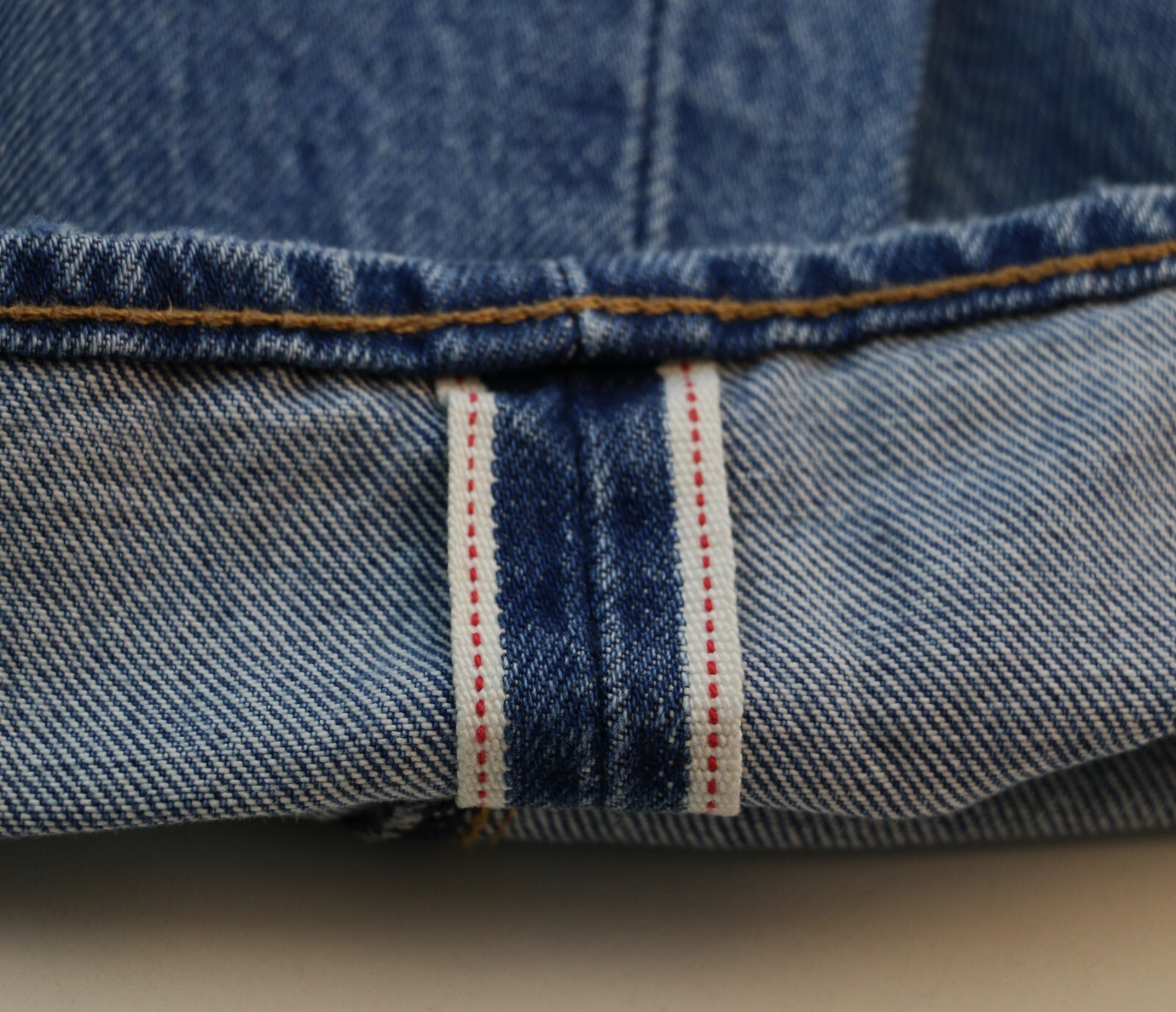 Levi’s Premium 501 Selvedge Jeans Slim Taper Men’s Sizes 100% Cotton Denim