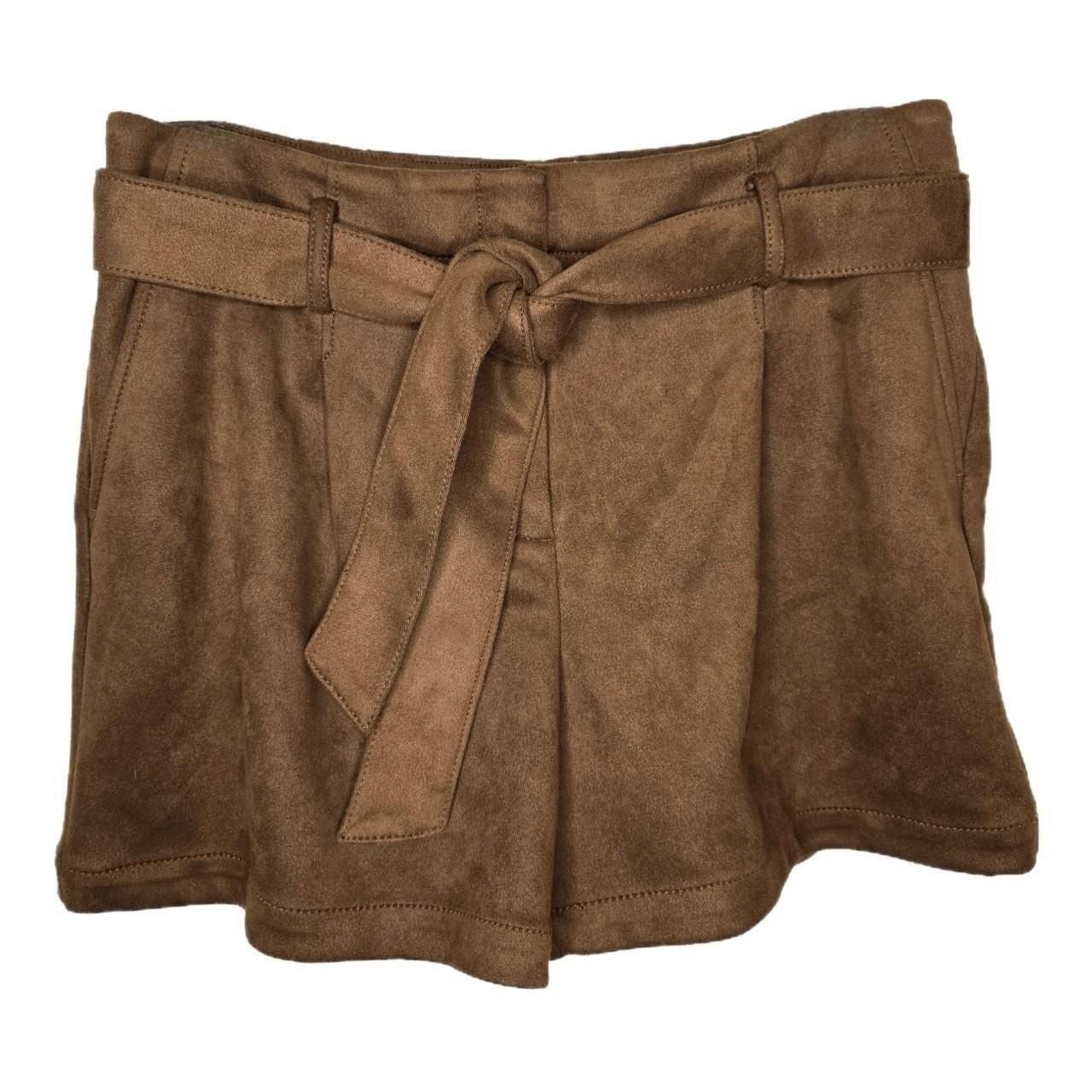 LOFT Belted Faux Suede Shorts