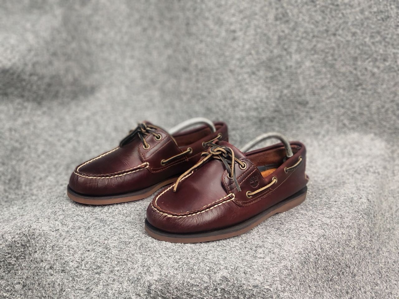 Timberland Classic 2-Eye Boat Leathe Shoes mens topsiders in brown Vintage Style