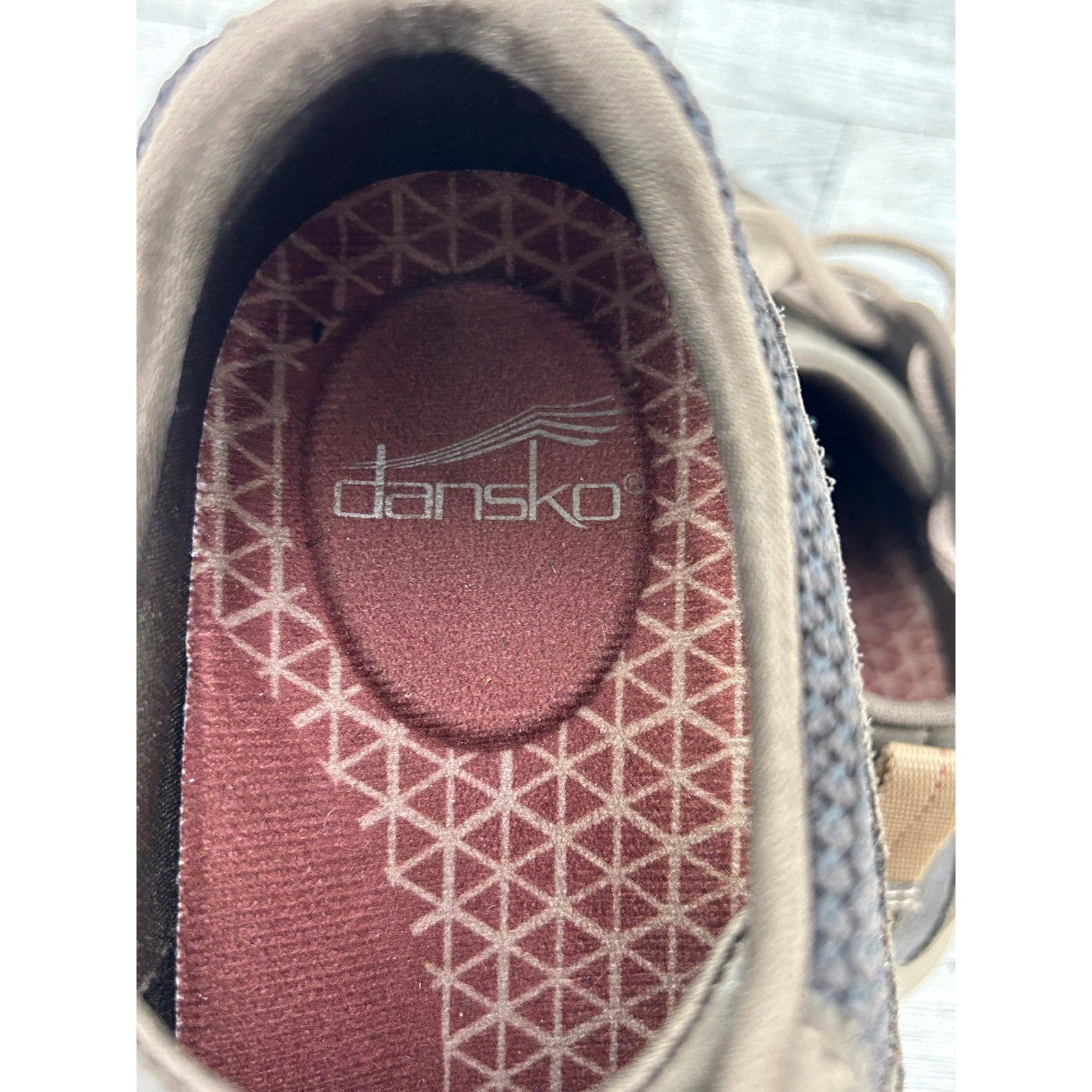 Dansko Paisley Waterproof Shoes Brown Vibram Sole Women Sz EU 37 US 7 4350467200