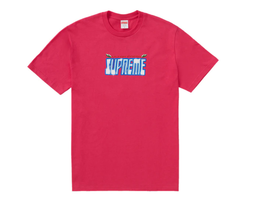 SUPREME New York Ultra Fresh Tee Shirt Pink Men’s Medium NEW! F/W 2020