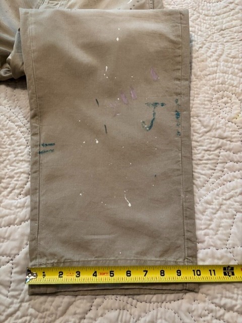 Ltd. Edition Polo Ralph Lauren Big Chino Hand Paint Splatter Khaki Work Pants 34