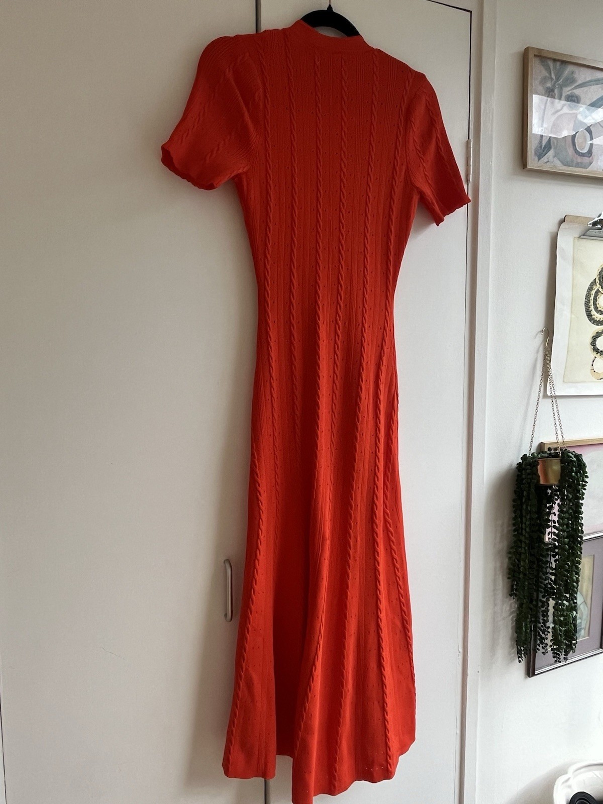 Sandro red knitted maxi dress – size 1 NWT