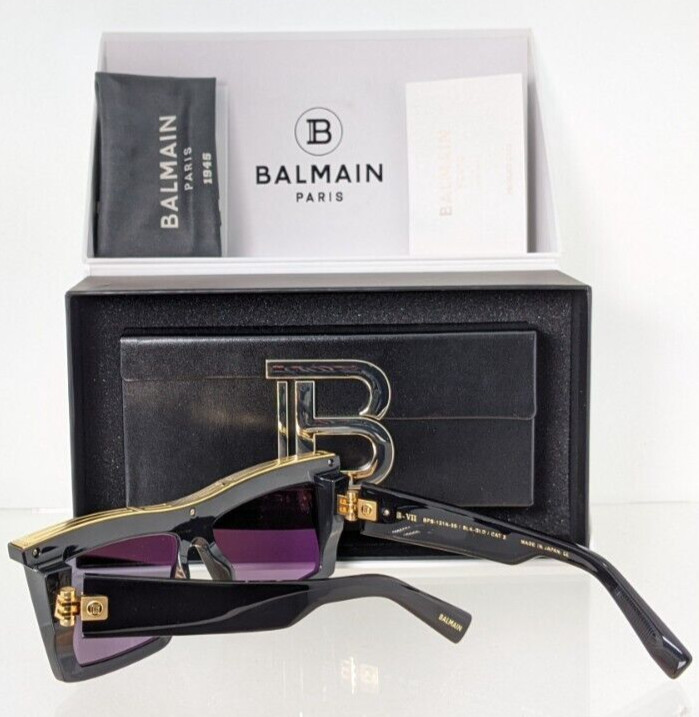 Authentic Balmain Sunglasses B-VII BPS 131A 55mm Black Japan Frame