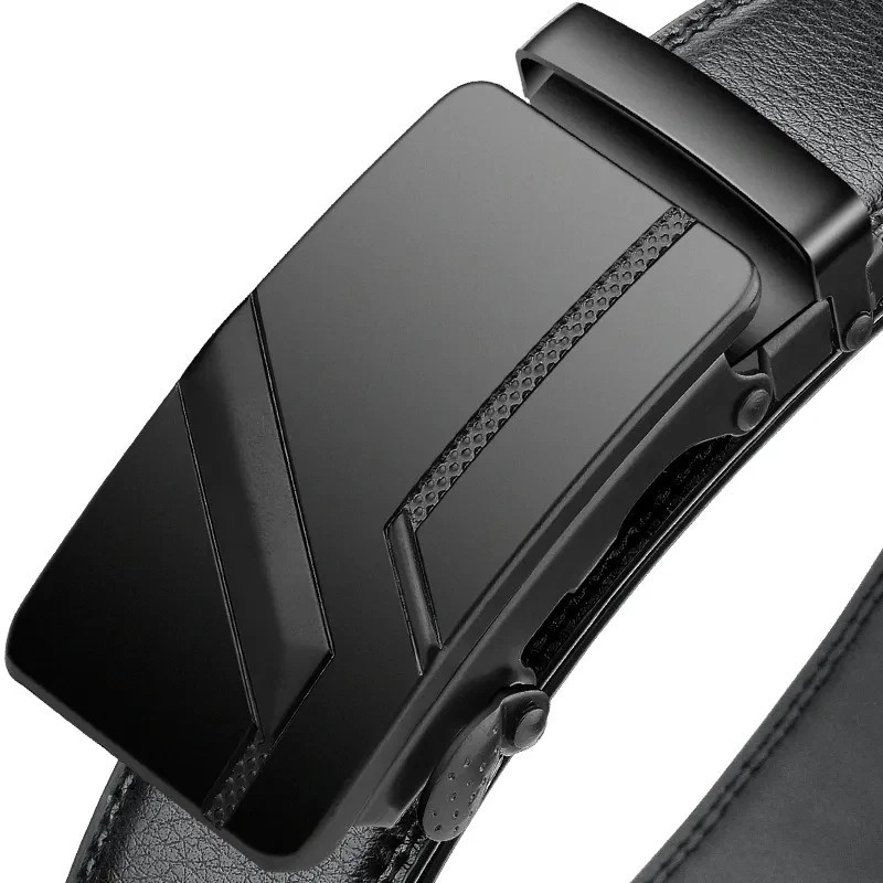 Microfiber Leather Mens Ratchet Belt Belts For Men Adjustable Automatic Buckle