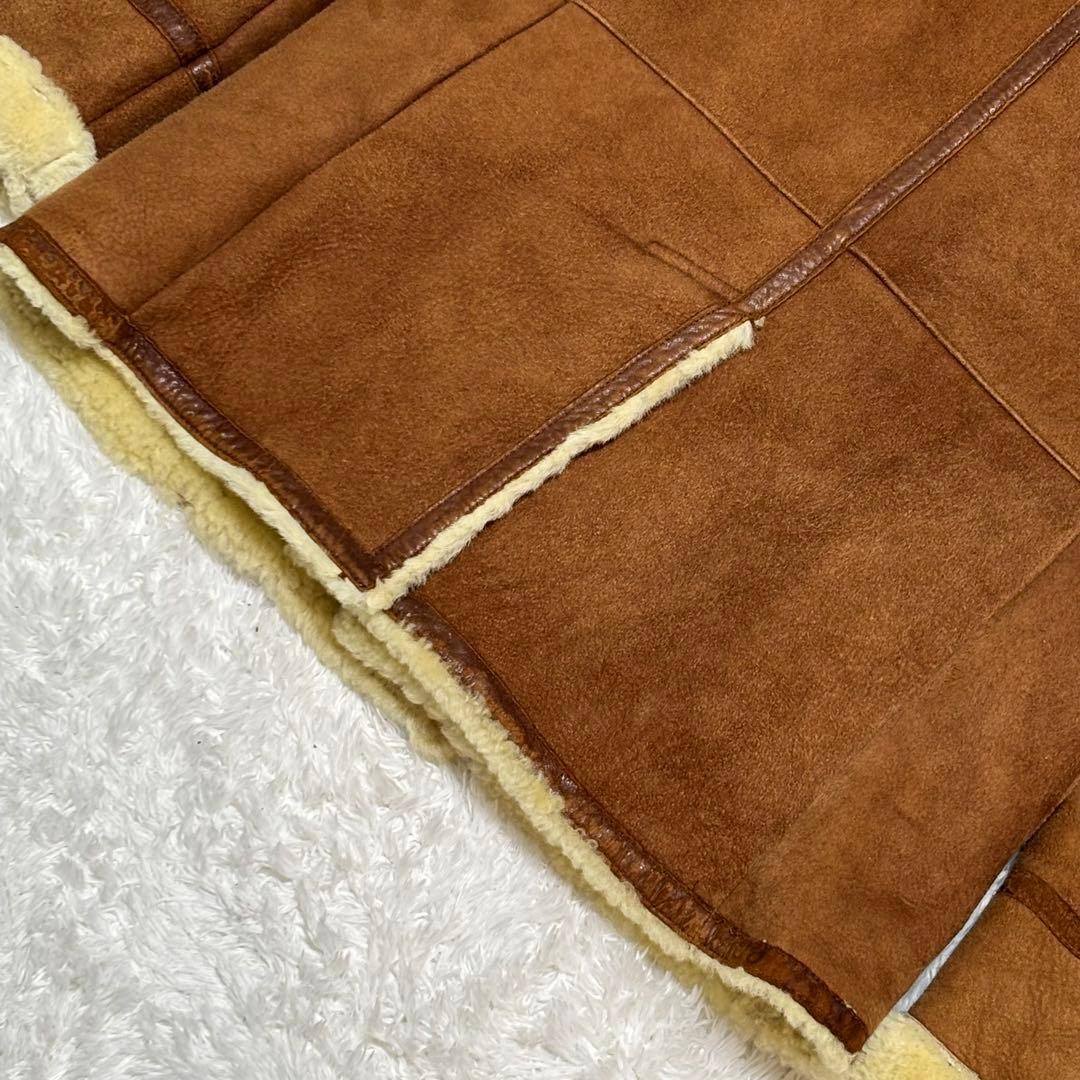 Authentic UNITED ARROWS Leather Brown Coat Pre Owned Good Condition Japan