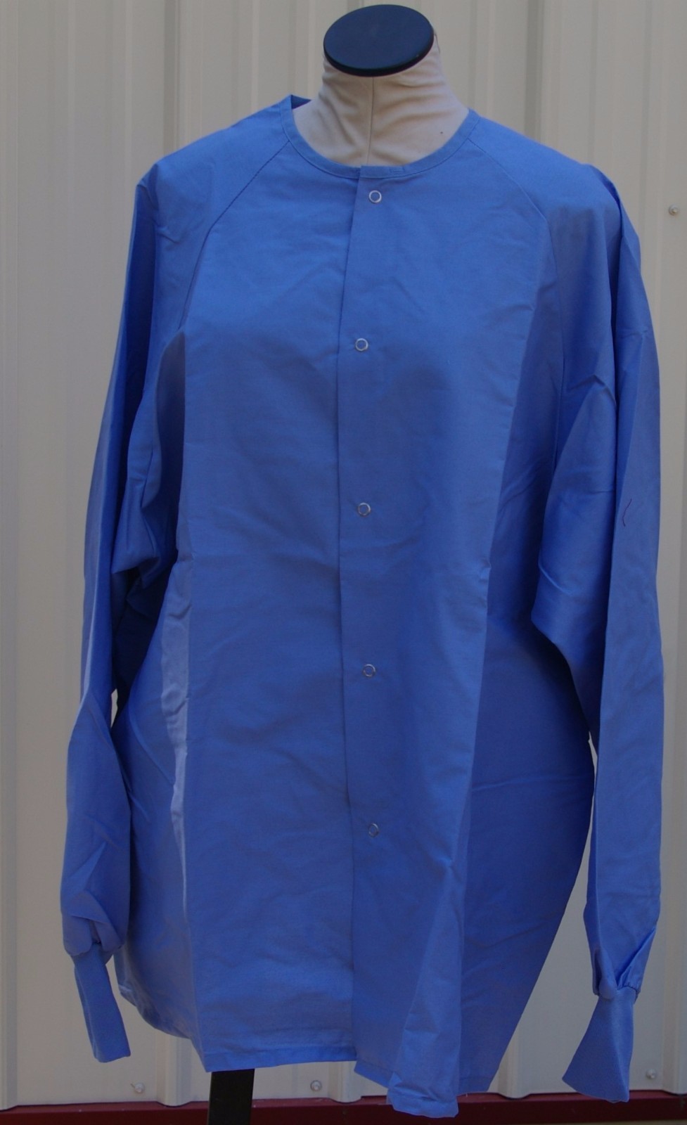 Best Medical Warm up Jacket Snap Closure Knit Cuff Ceil Blue Size 2X