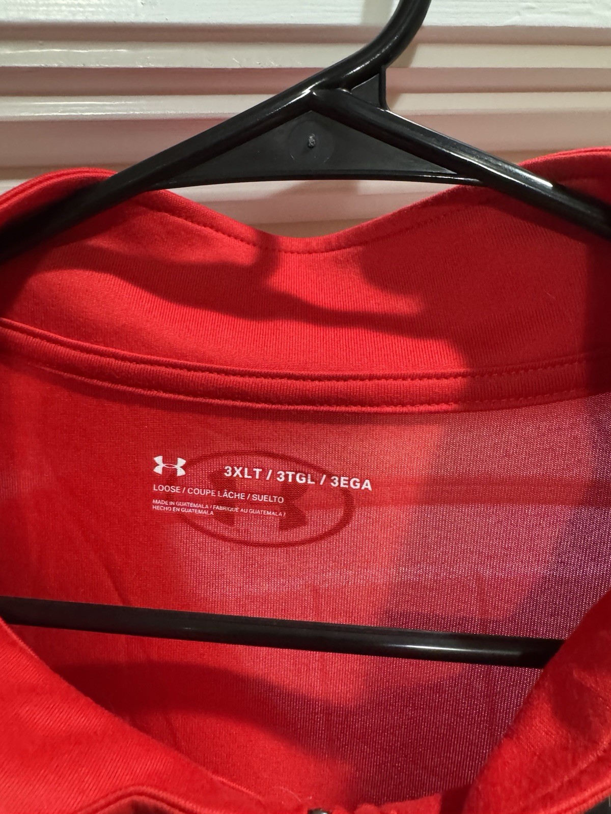 Under Armour UA Tech 2.0 Lightweight 1/2 Zip Mock Neck Pullover Red 3XLT