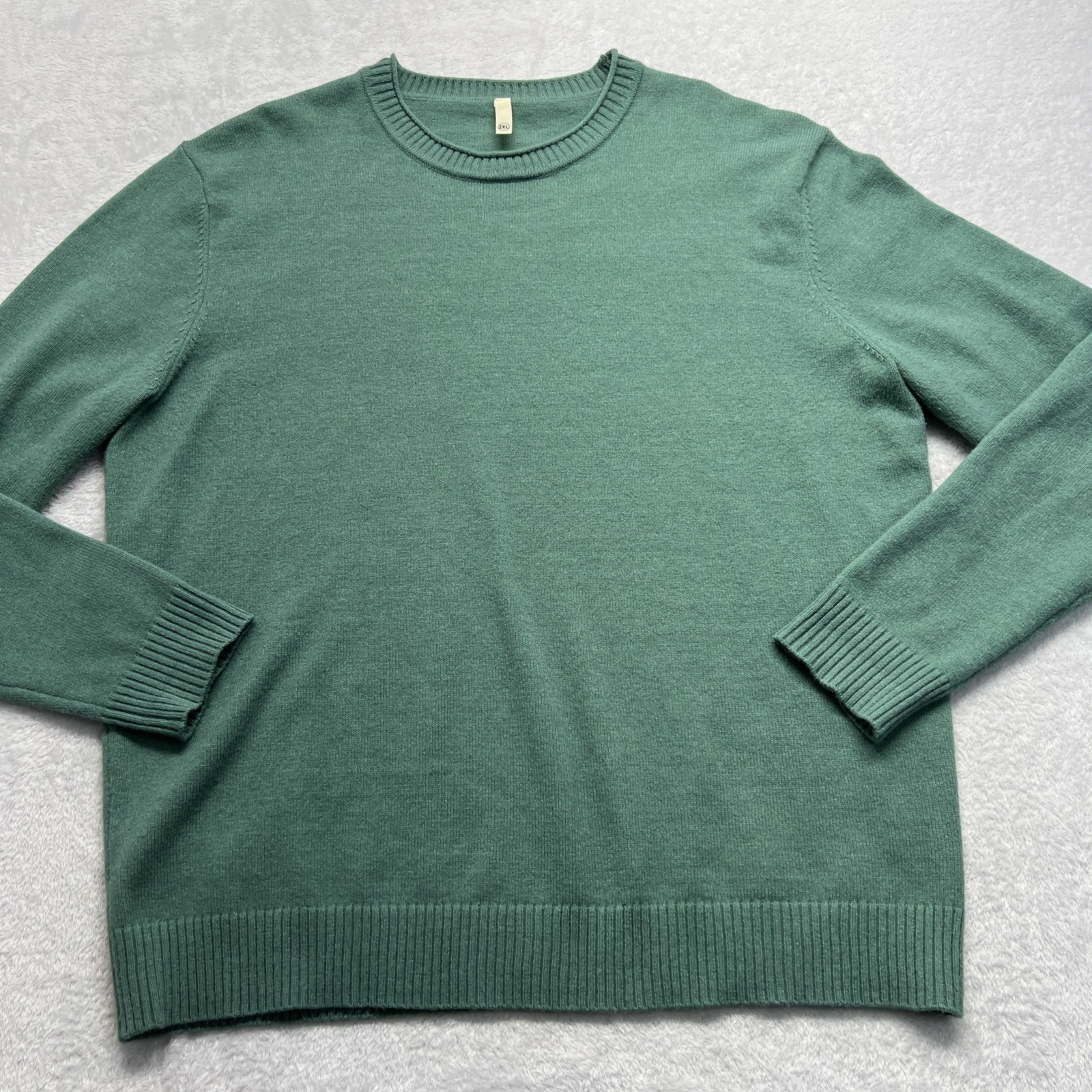Roll Neck Sweater Long Sleeve Men 2XL Green unbranded acrylic nylon poly