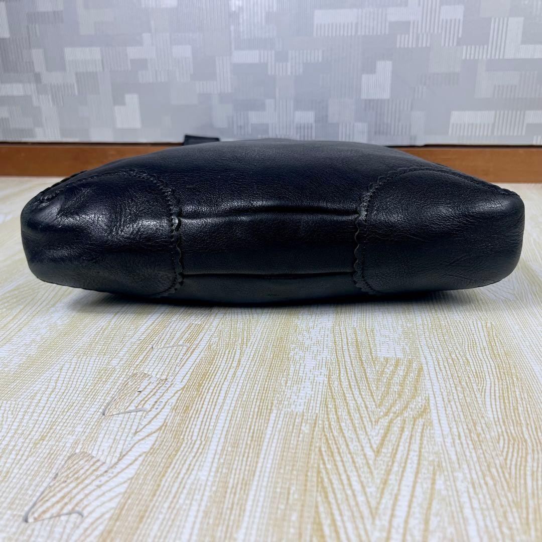 Vivienne Westwood Black Orb Leather Crossbody Shoulder Bag Adjustable Authentic