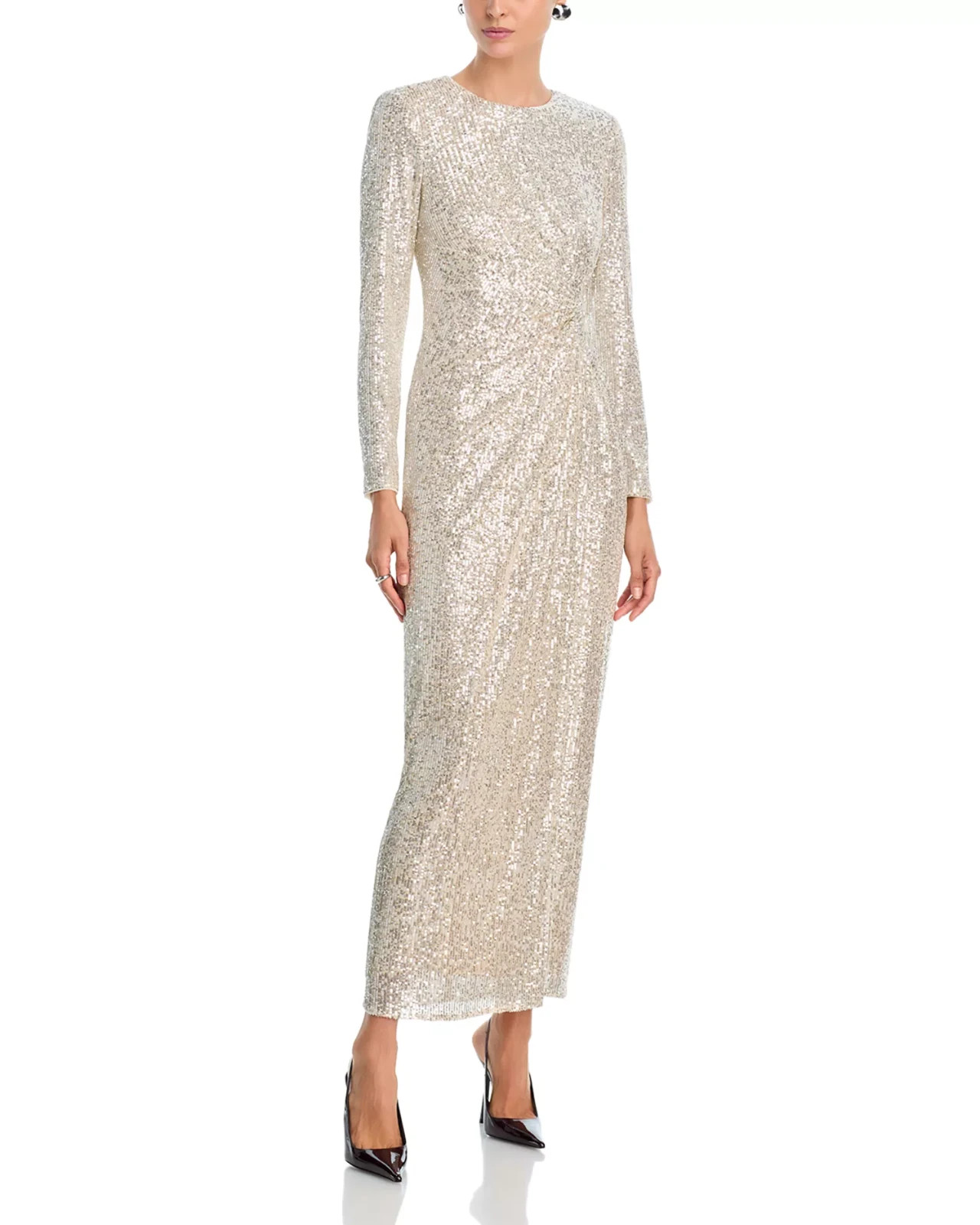 Eliza J Side Ruffled Gown MSRP $268