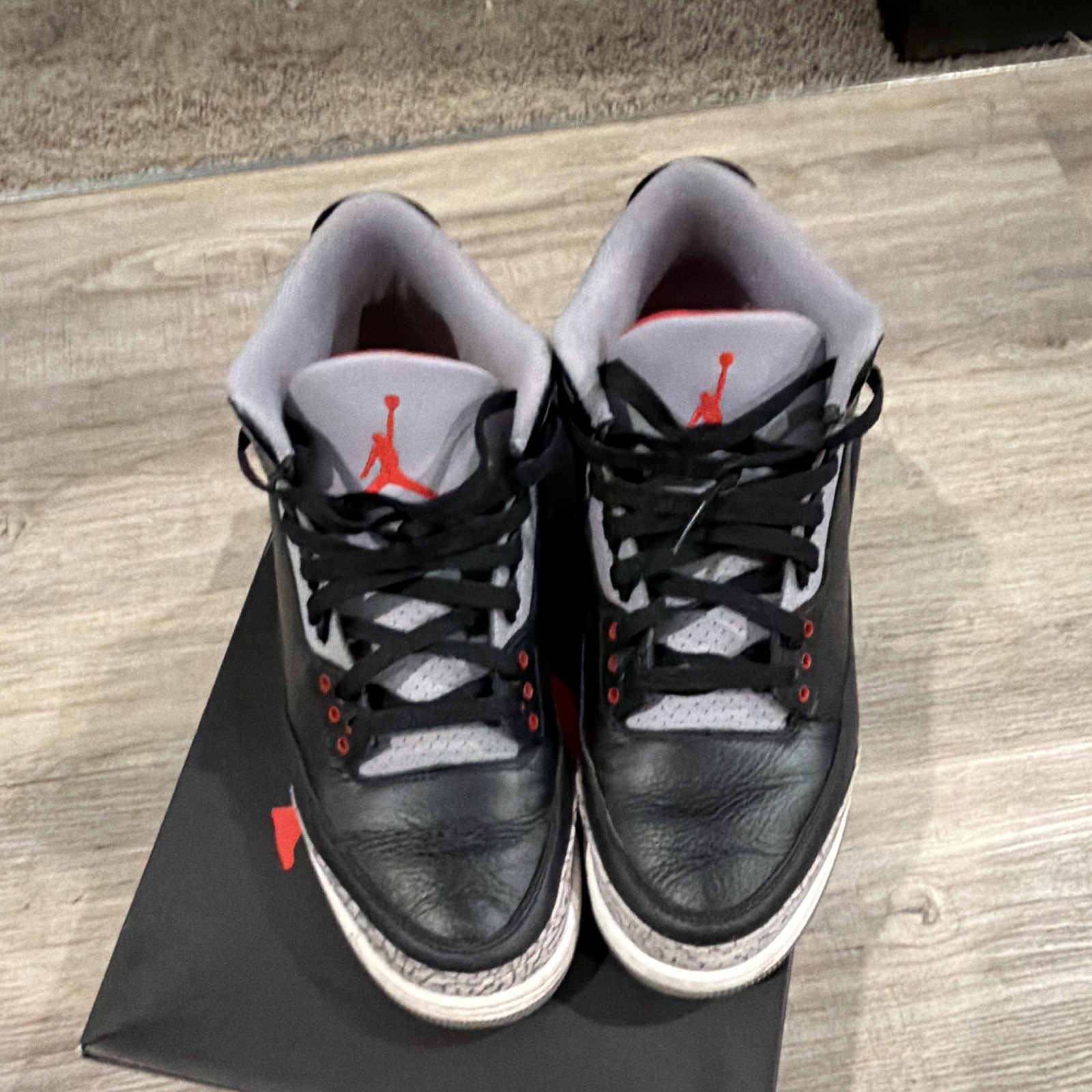 Air Jordan 3 Retro OG 2024 Black Cement used