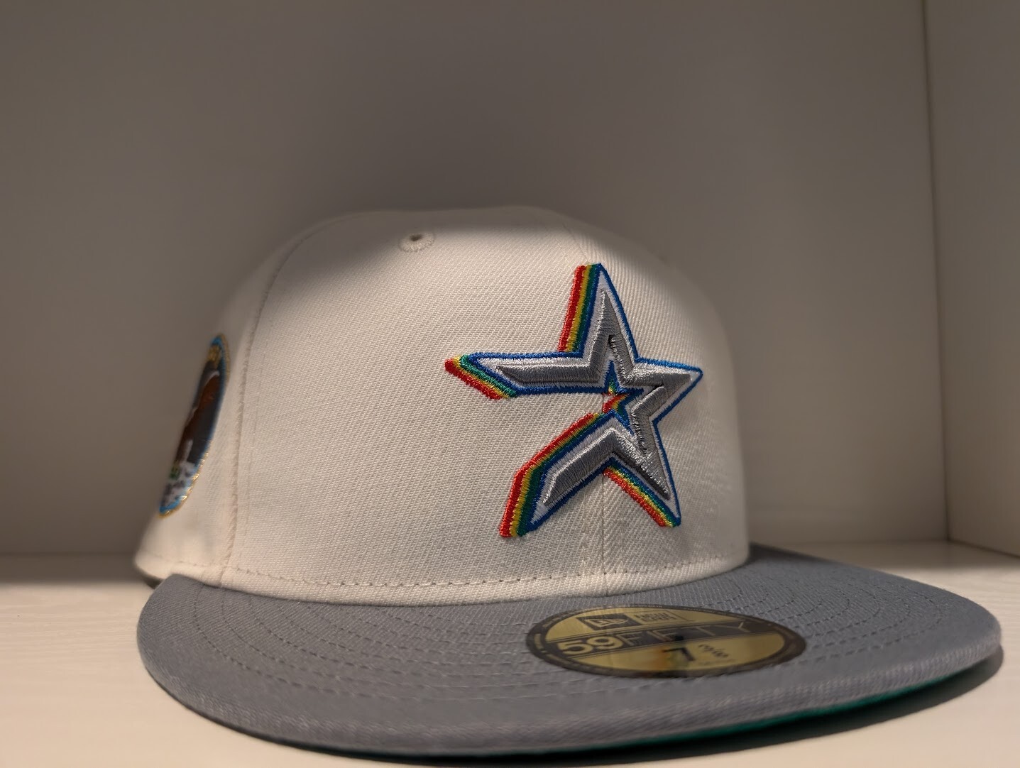 Hat Club 59FIFTY Houston Astros Apollo 11 White Shadow Ambassador 7 1/4