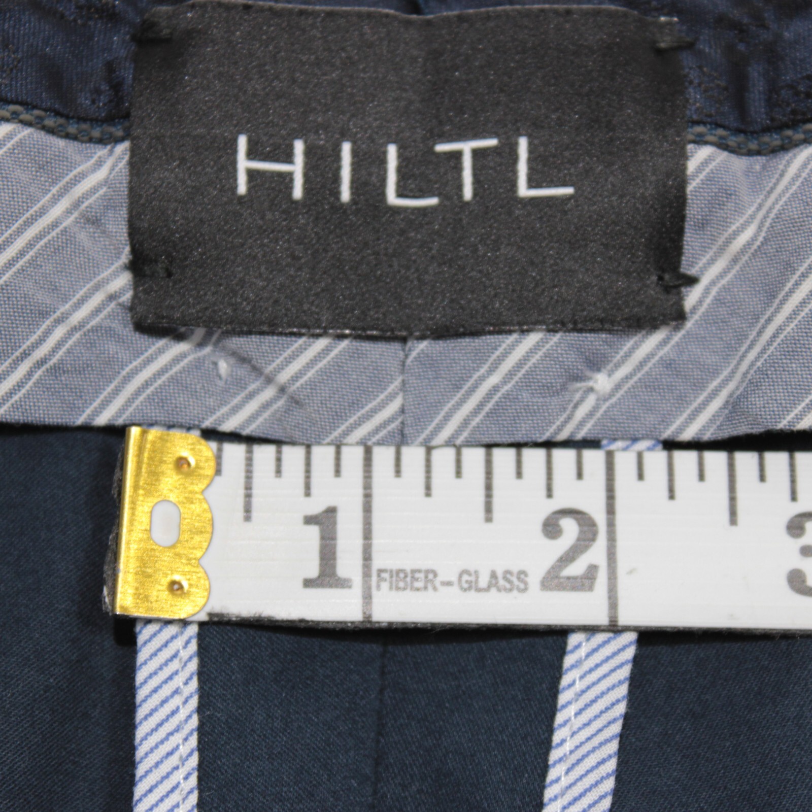 Hiltl NWT Chinos / Casual Pants Size 34 US Dayne In Solid Blue Cotton Blend