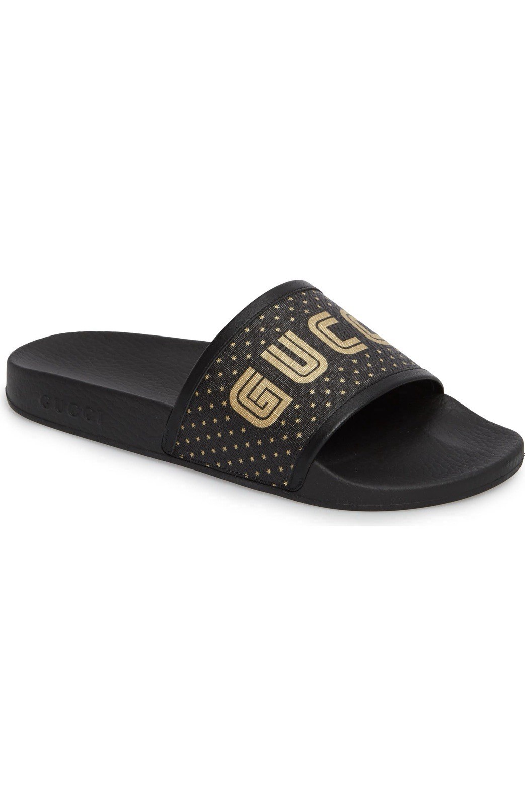 NEW GUCCI LIMITED EDITION SEGA Slides Gold/Black – (Size 8)