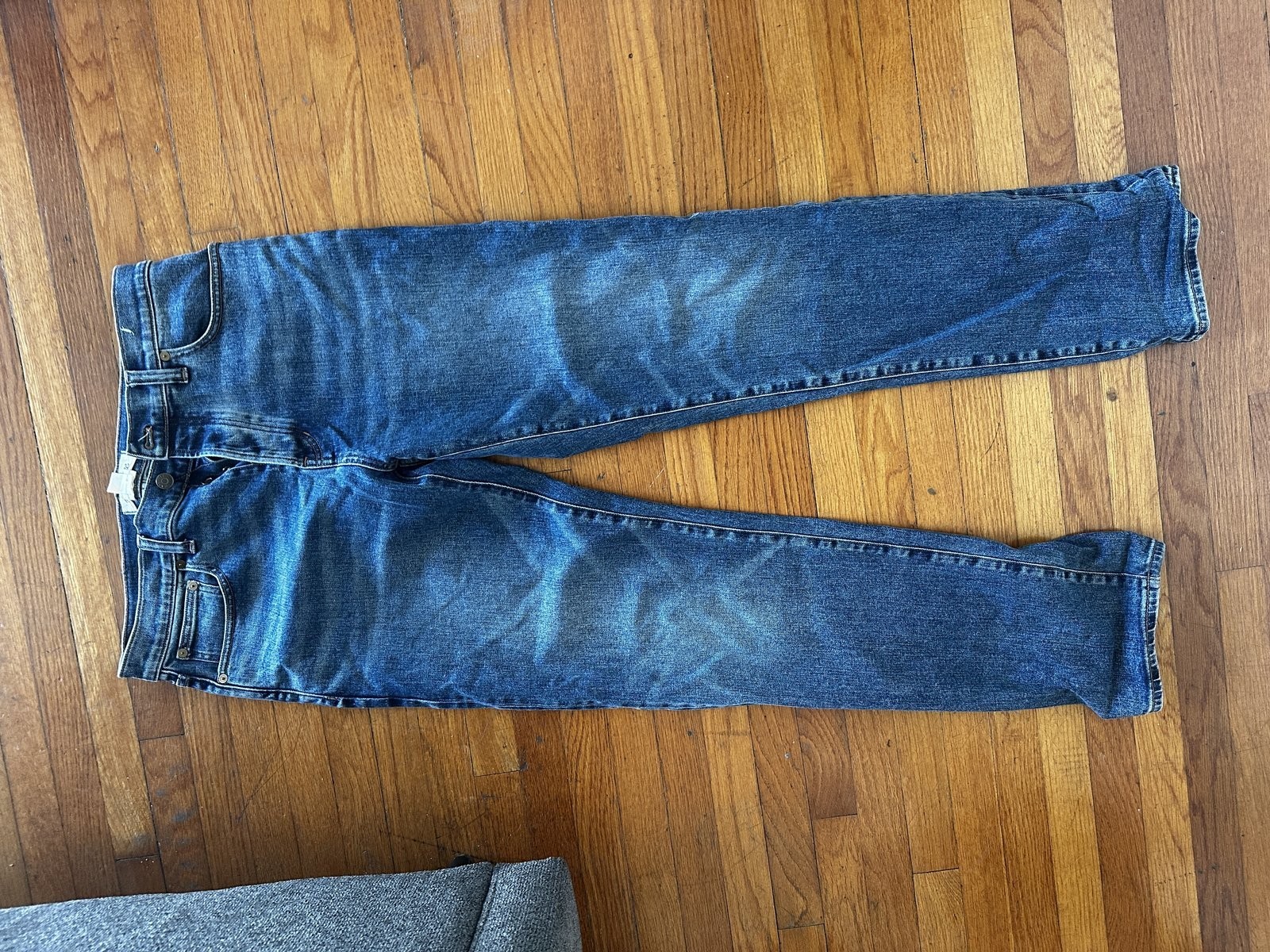 Madewell Straight Leg Jeans Men W32 L34 Dark Wash Pre-Owned Excellent