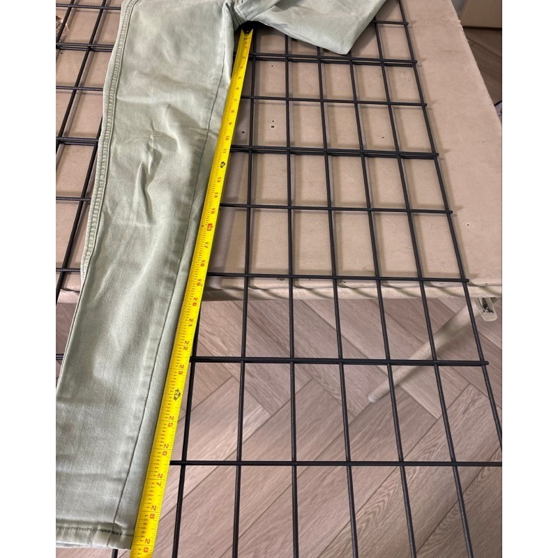 American Eagle Hi-Rise Jegging Sage Green Next Level Stretch Size 2 Long
