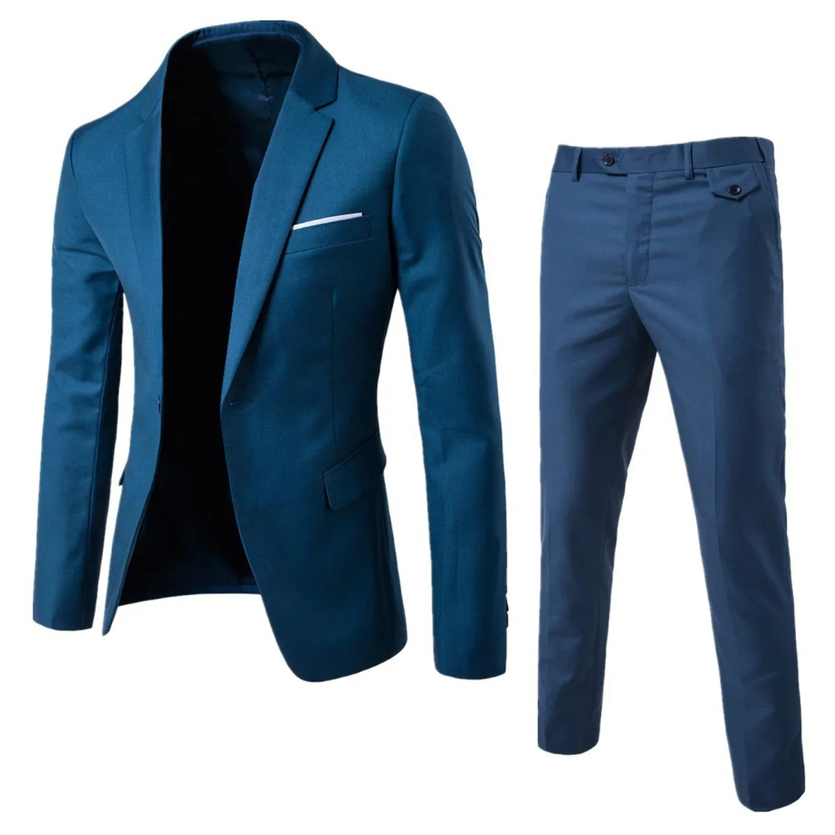 Trajes Para Hombres de Vestir Chaqueta Elegantes Saco Pantalón Largo Boda