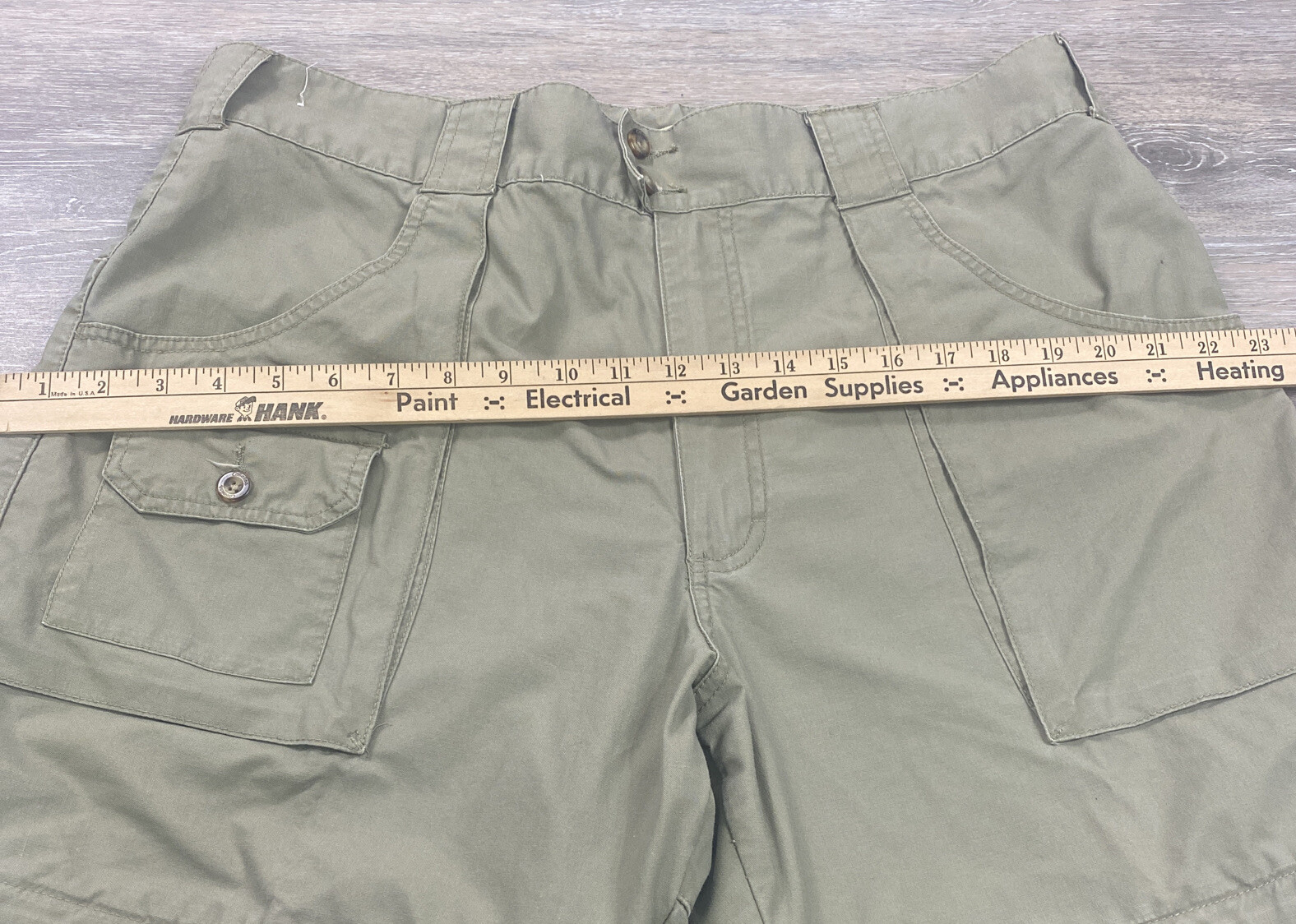 VINTAGE Cabela’s Convertible Cargo Pants Mens 38 X 31 Pockets Khaki Canvas