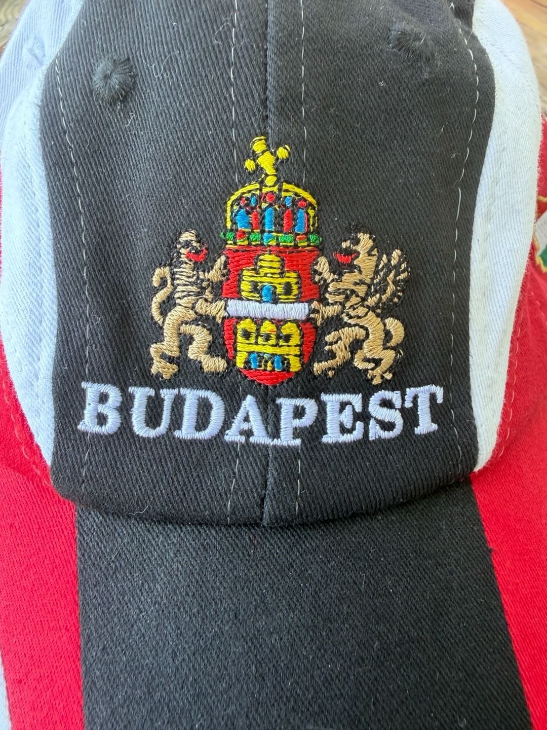 Budapest Hungary Souvenir Baseball Cap with Coat of Arms Embroidery
