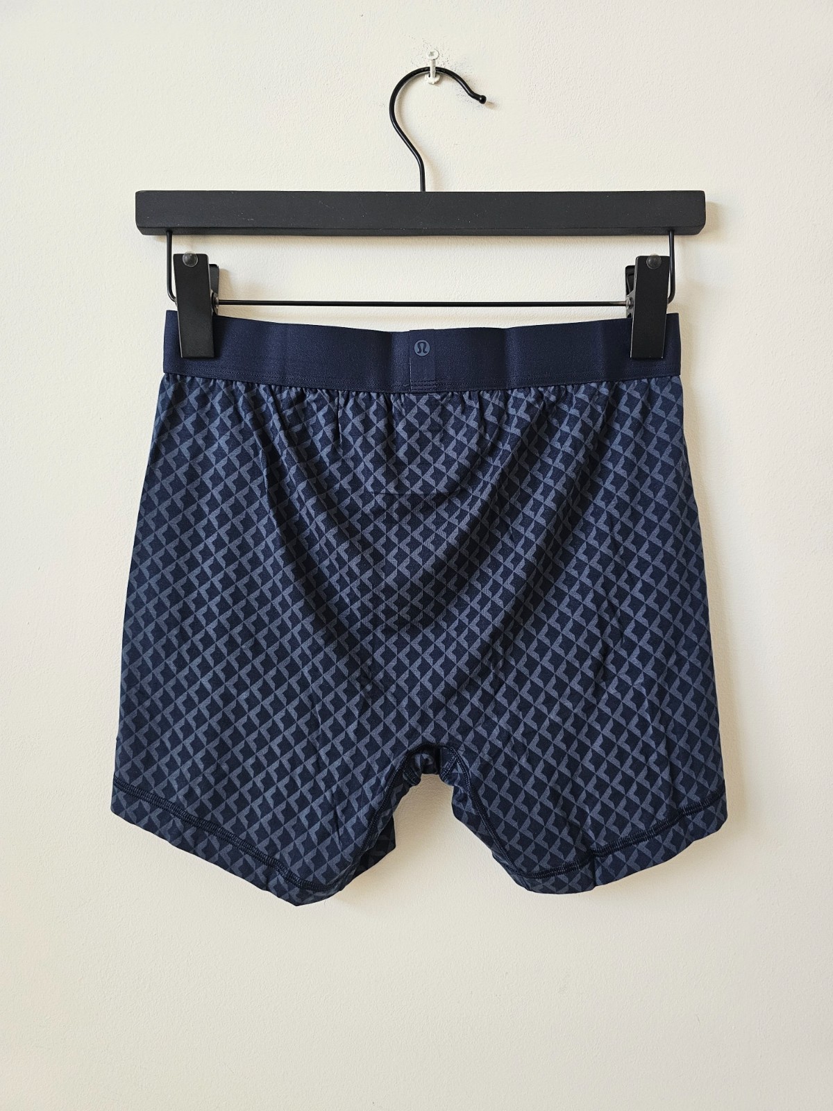 NIB LULULEMON Blue Grey Navy Ivory Always In Motion Boxer Brief 5″ Medium 5-Pack
