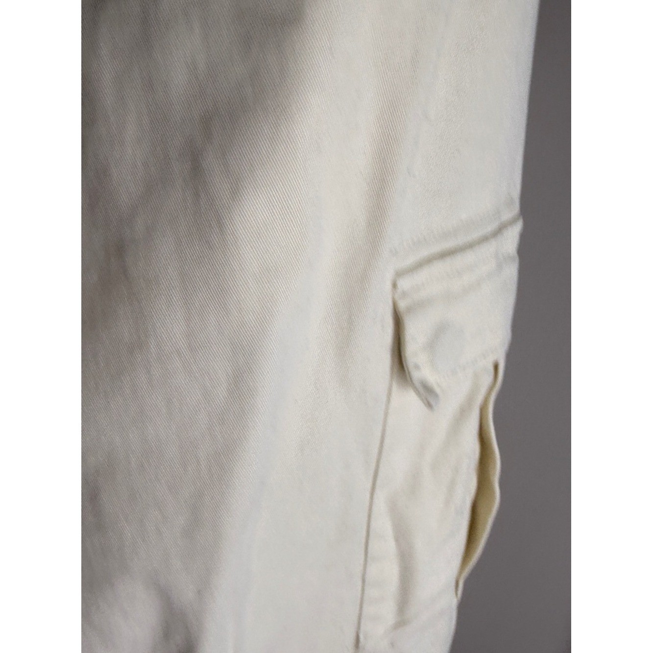 WeSC Cream Cargo Jogger Pants Women’s Large Relaxed Utility Streetwear