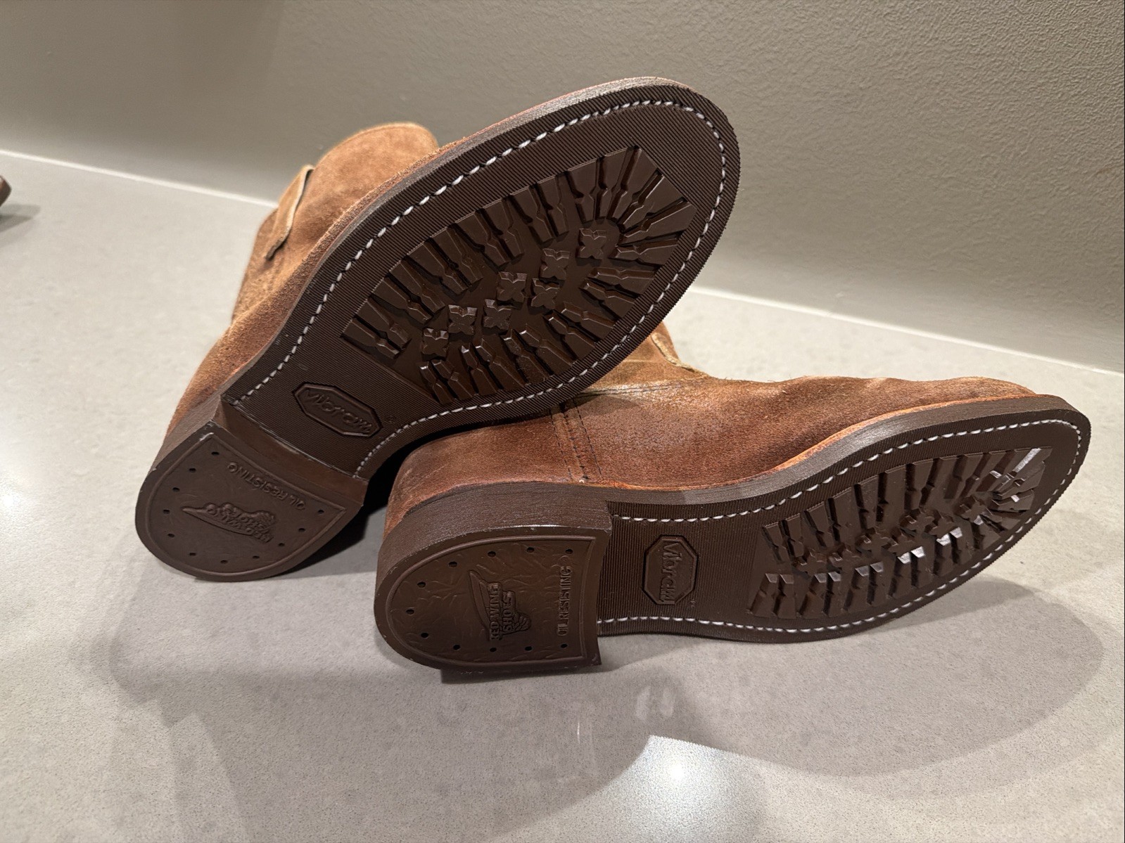 Red Wing Pecos 8189 Muleskinner With New Vibram 430 Mini-Lug Soles