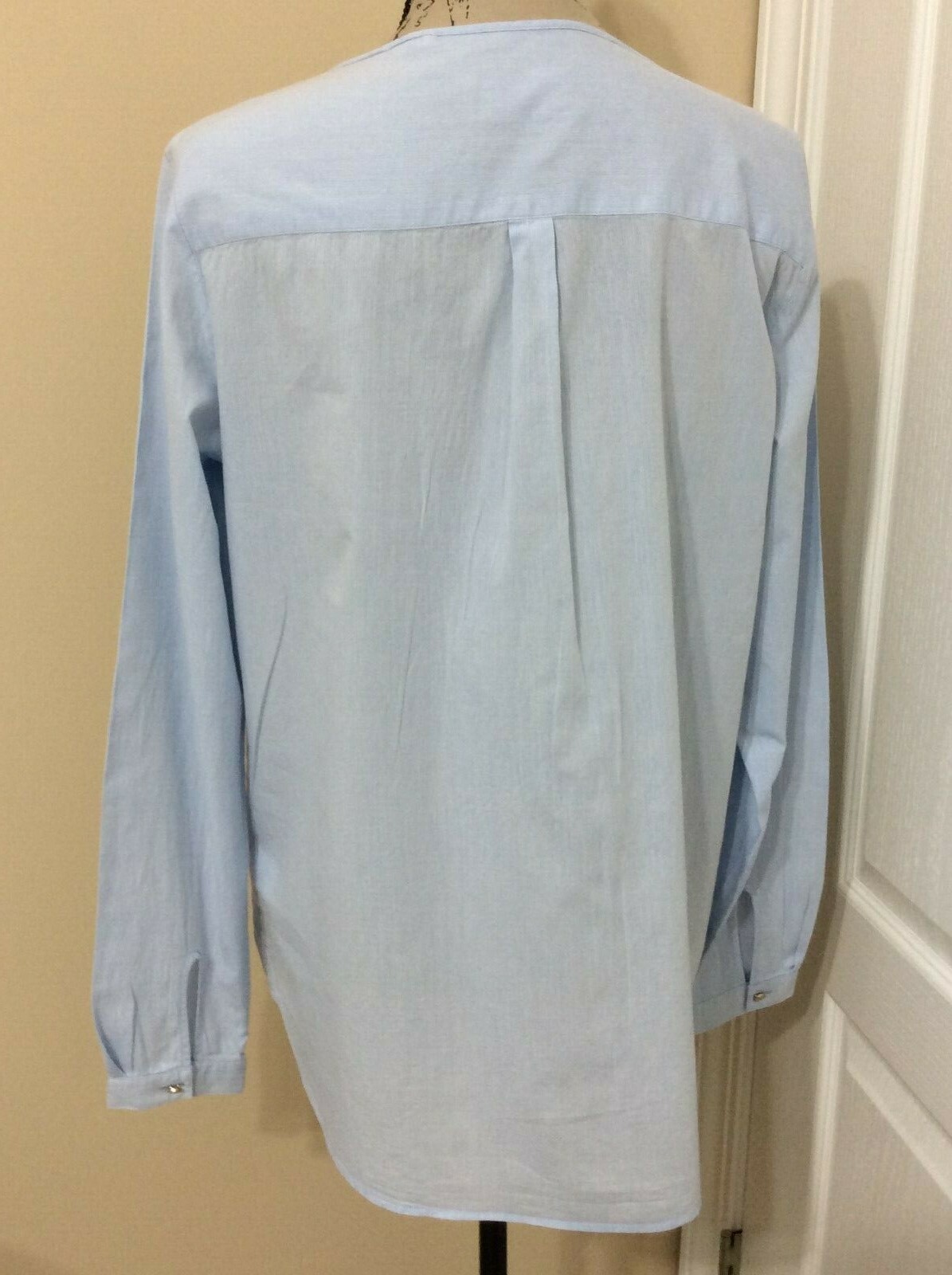 Holly & Whyte By Lindex Knot Sleeve Top, Blue, Size 40 EU 10 US UK 14