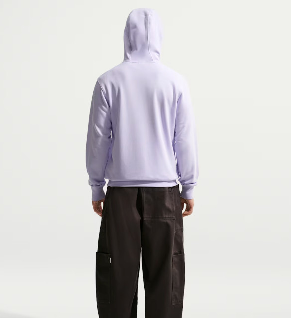 Nike Korea Club French Terry Pullover Hoodie Purple Lime Asian Size IQ8285-567