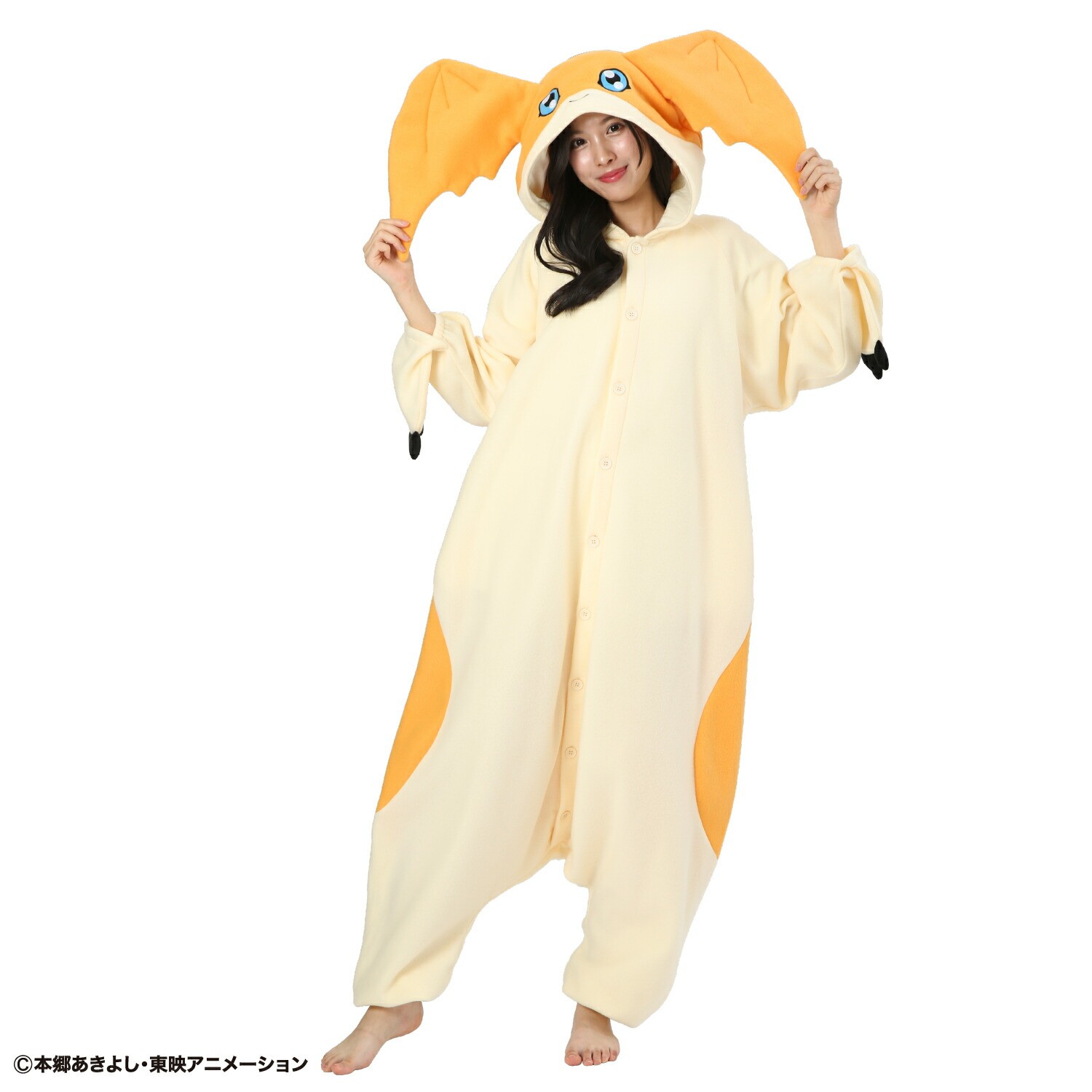 SAZAC Digimon PATAMON Fleece Kigurumi Costume Unisex Adult One Size Cosplay F/S