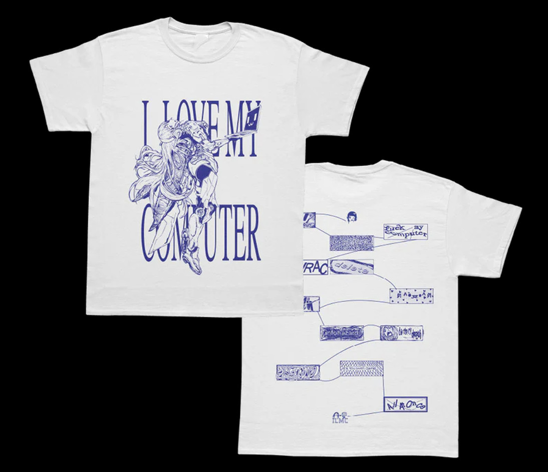 Ninajirachi I Love My Computer 2 sides white shirt All sizes S to 5XL 1F2899