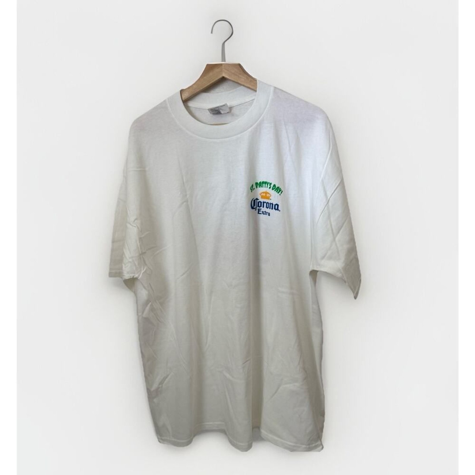 Corona Extra T-Shirt Partying With Leprechauns St. Pattys Day Beer Humor