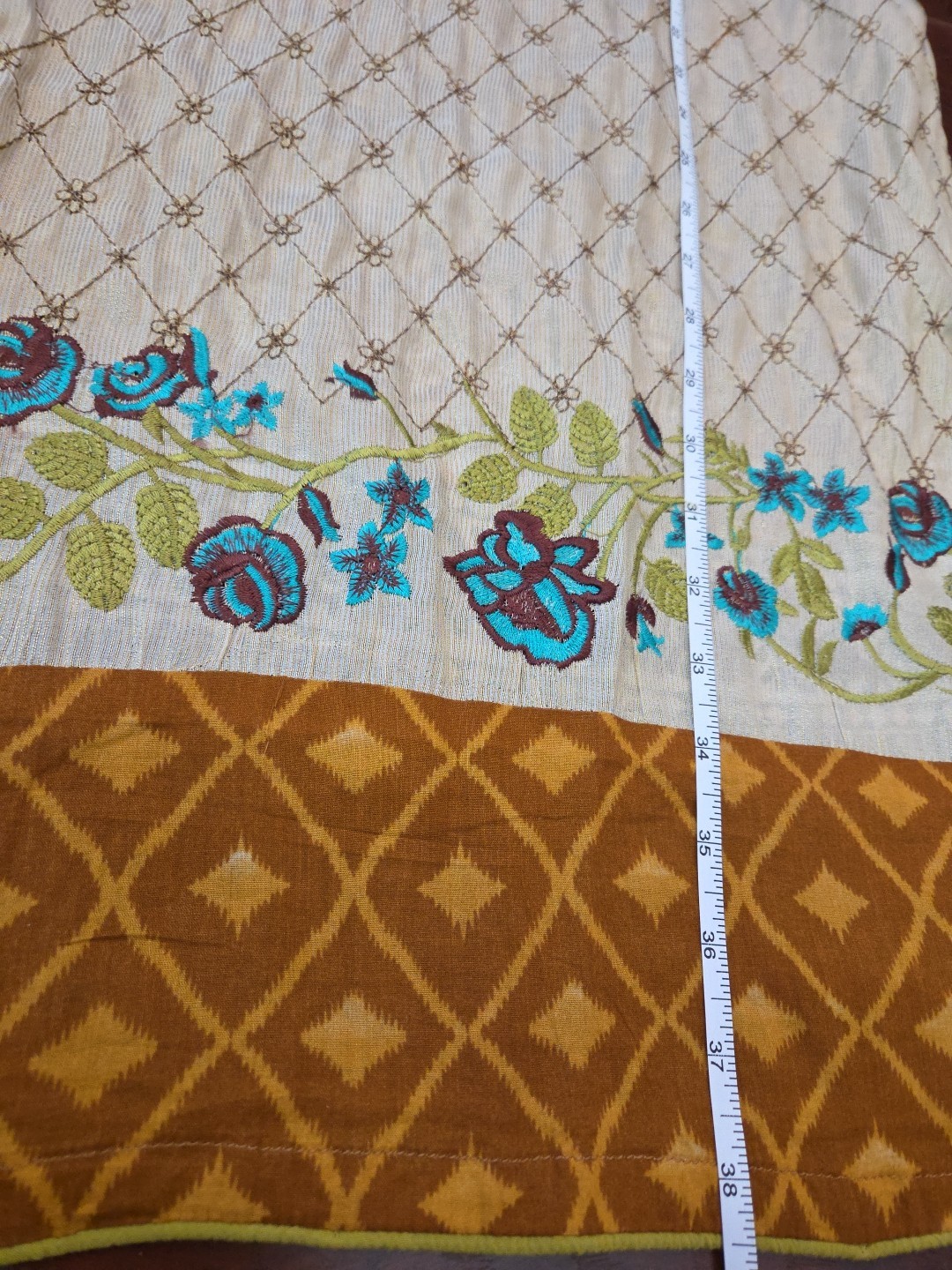 Womens Pakistani Indian 2 Shirts Embroidered Lawn Cotton Silk