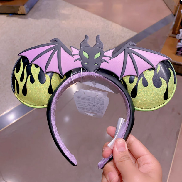 Disney-Park’s Maleficent Dragon Minnie Mouse Ear Headband Sleeping Beauty New
