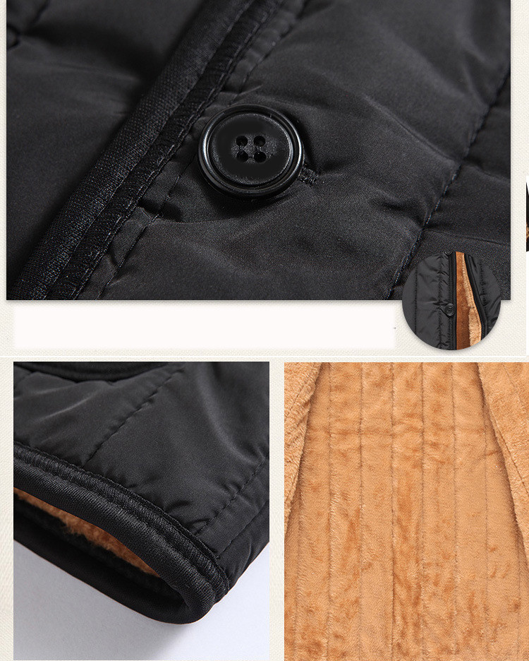Men Winter Warm Thicken Vest Fleece Lined Jackets Coat Sleeveless Waistcoat Gift