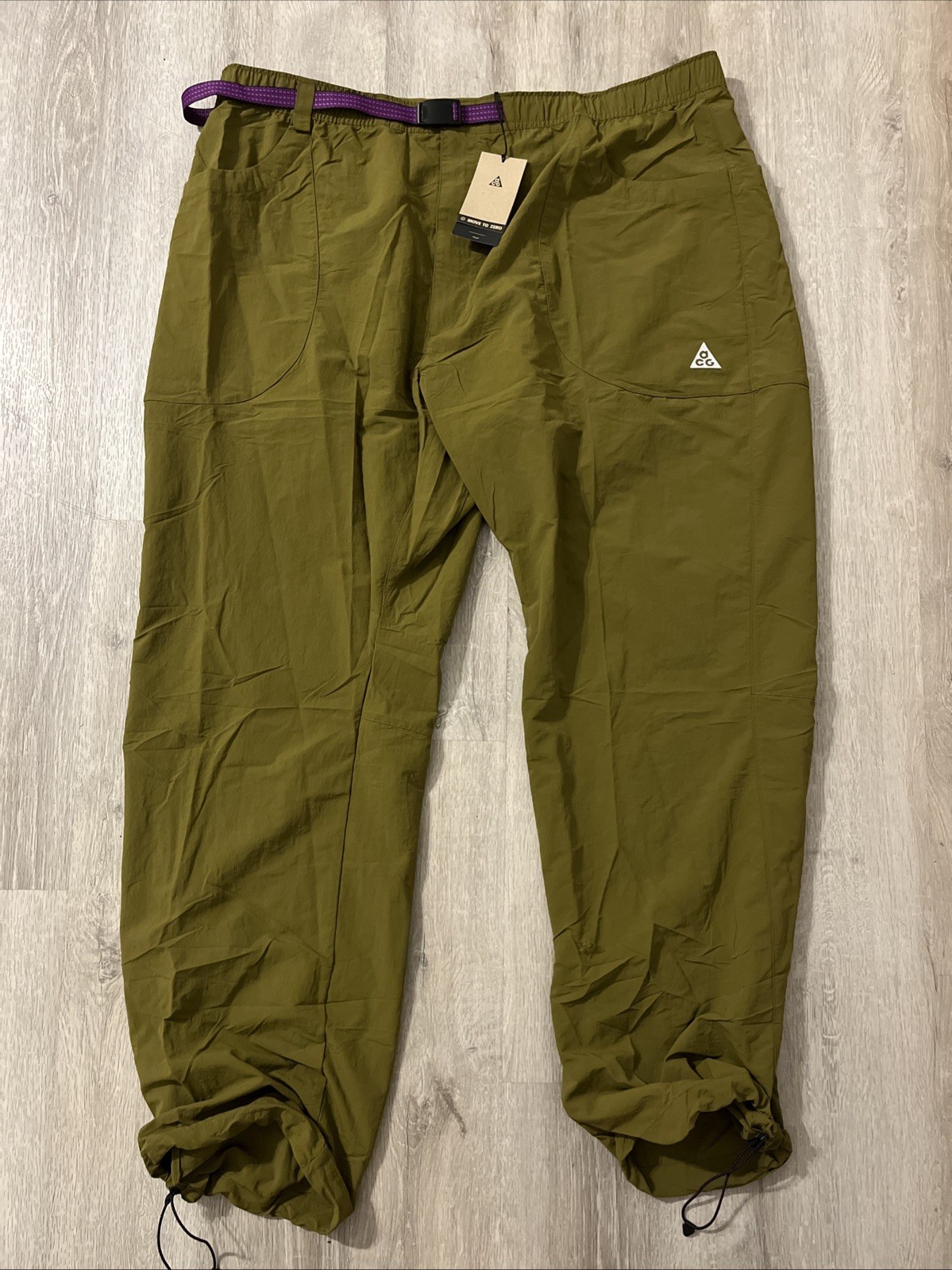 Nike ACG Dolomiti UV Pants Olive Green Mens Size 3XLTT IF0913-368 $115
