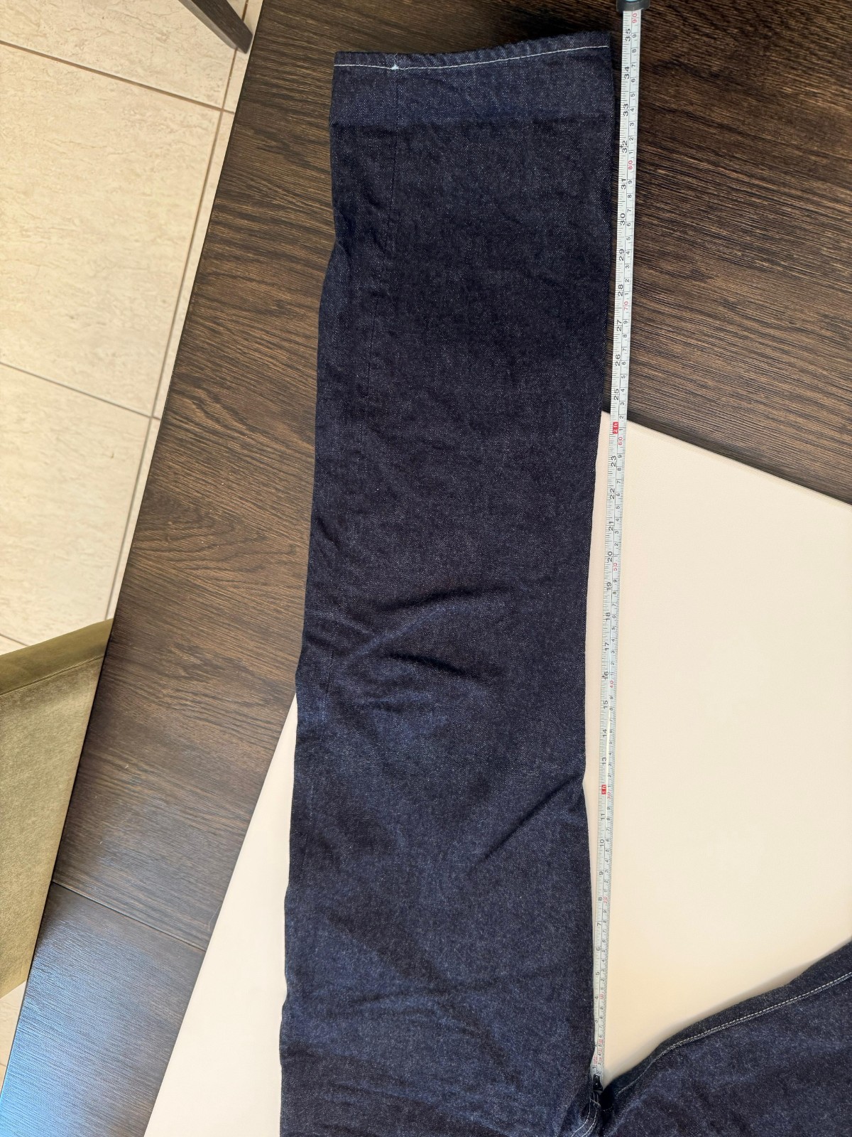 Japanese Selvedge Raw Denim Jeans Button Fly Heavyweight Selvedge 38×35