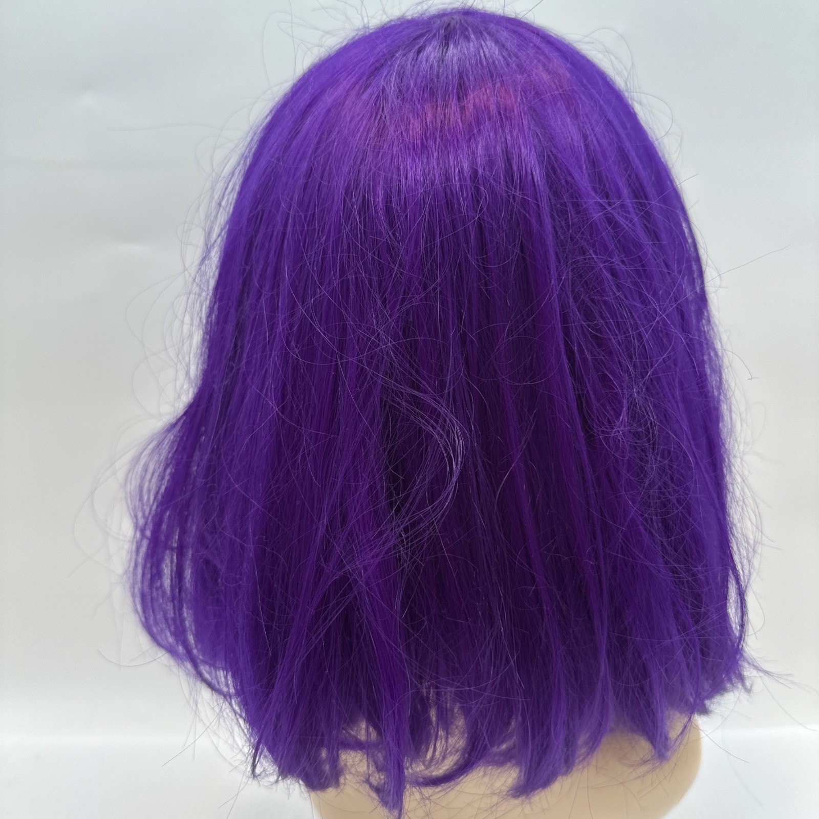 Wig Purple Bob Style Synthetic Fiber Mardi Gras Costume Cos Play Halloween Wig