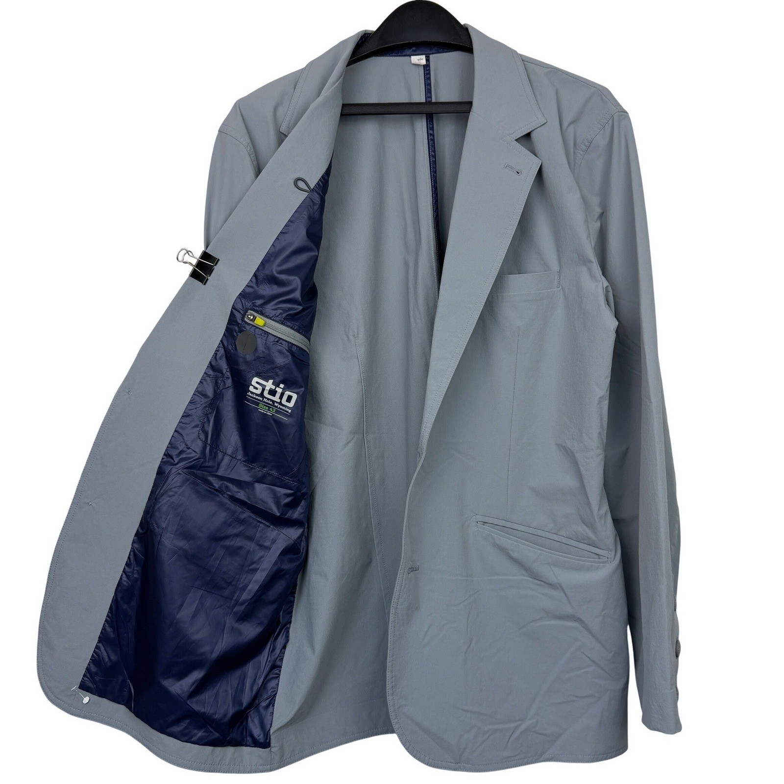 Stio Crester 42 Unstructured Tech Performance Blazer Sport Coat Jacket Gray 2141