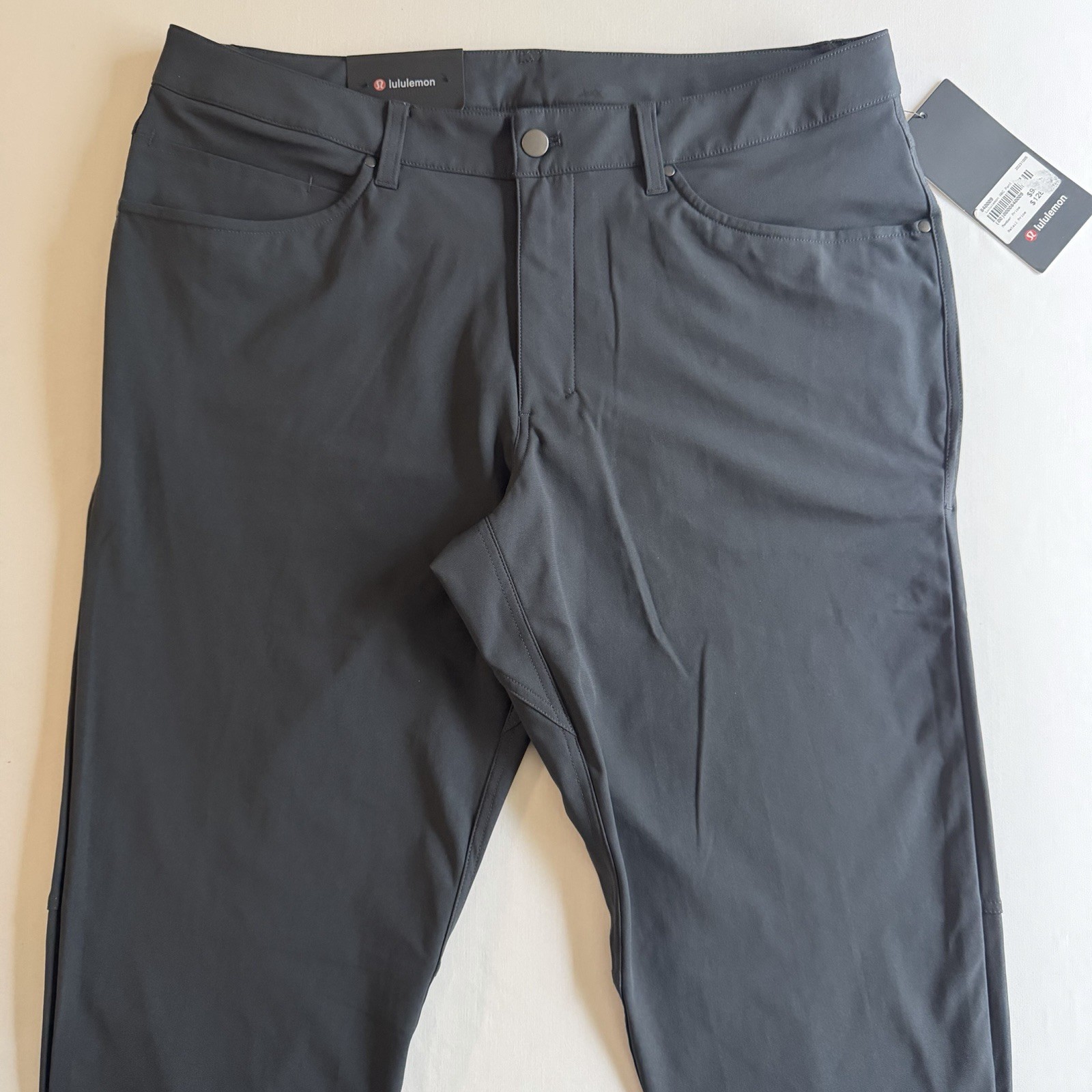 Lululemon ABC Pants Men 36×34 Obsidian Classic Fit Warpstreme Performance