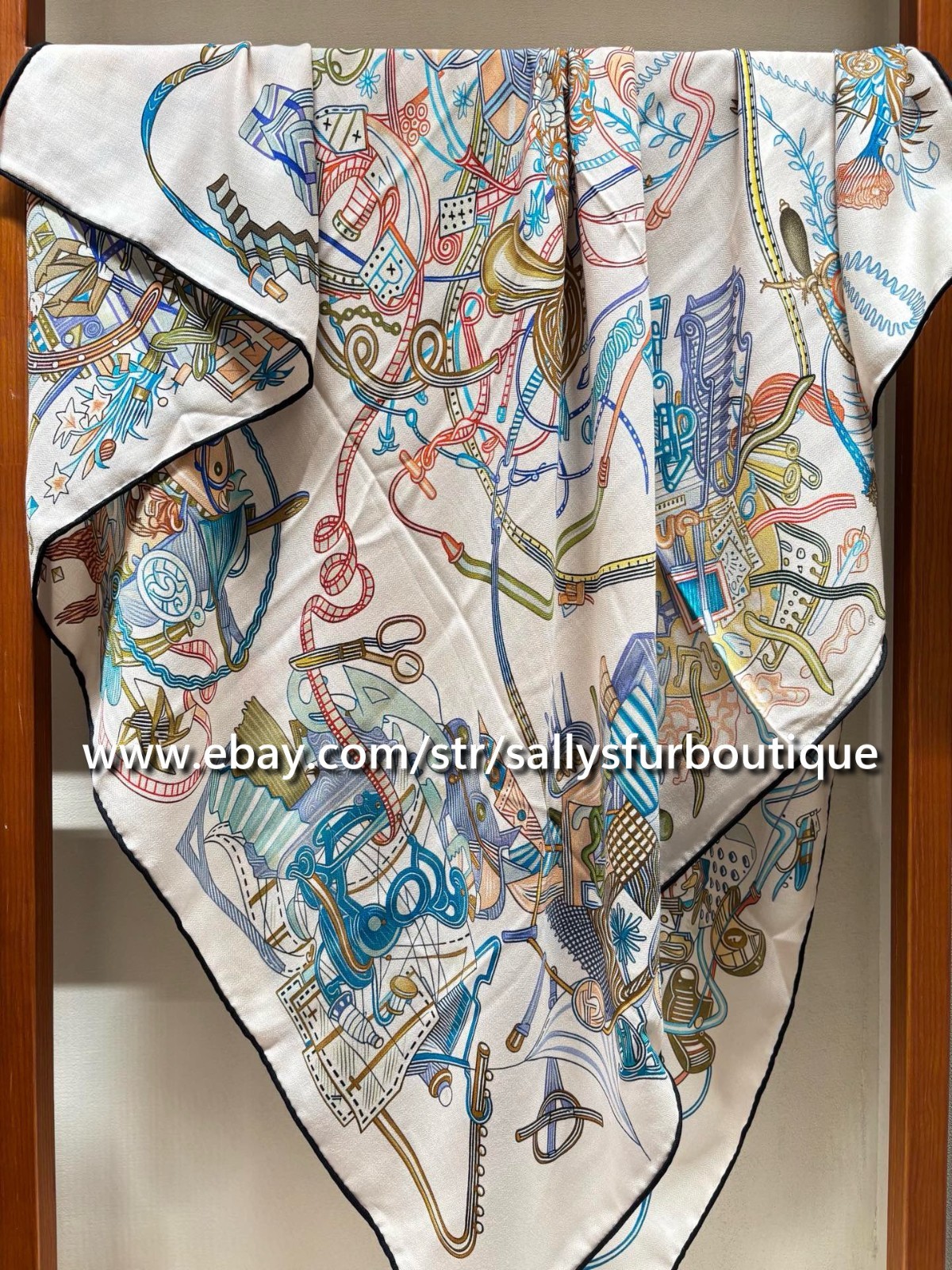 2026 Sallys 70% Cashmere 30% Silk Wrap Scarf Future Print Double Face Shawl 53″