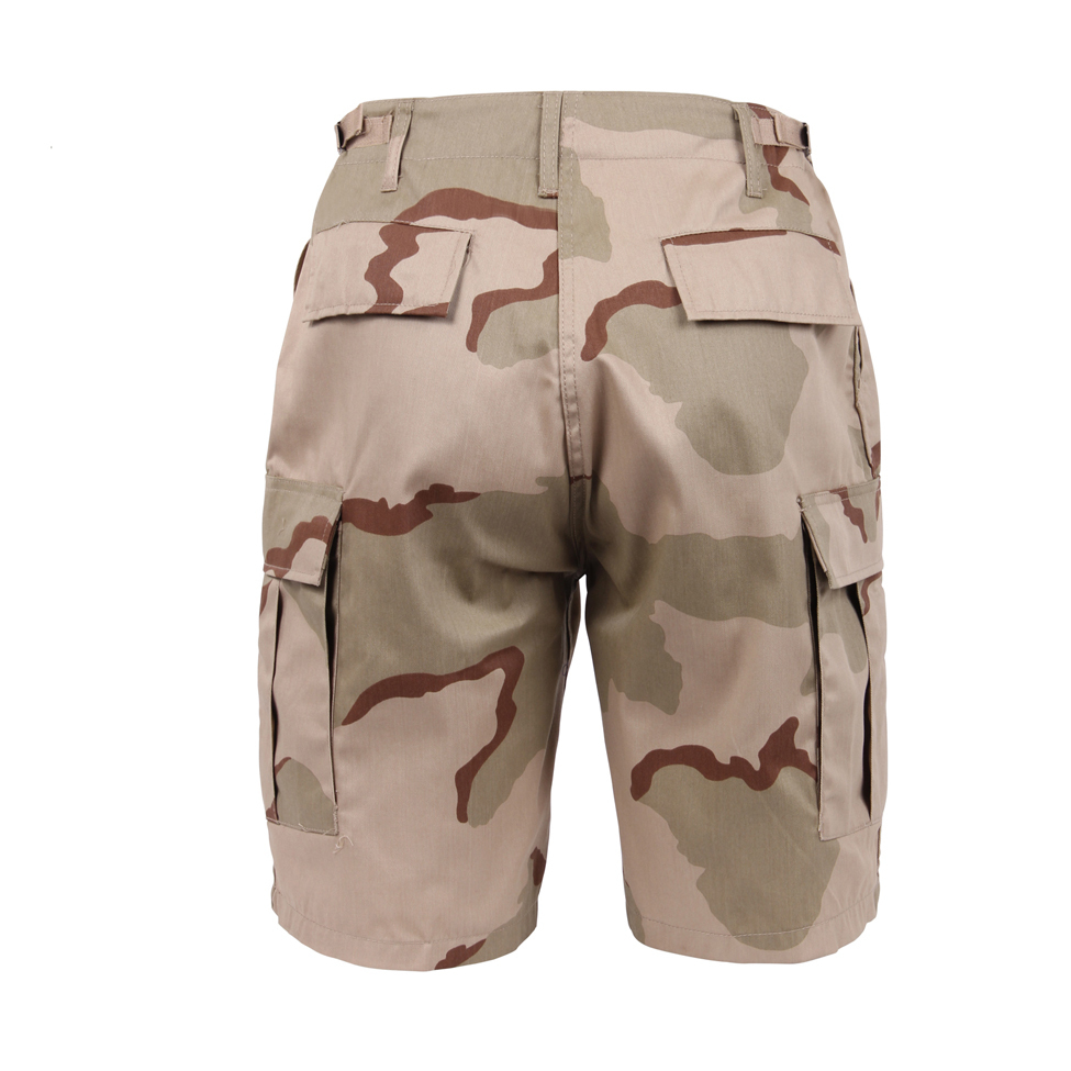 Tri Color Desert Camo BDU Combat CARGO SHORTS 10″ Inch Inseam Gulf War OEF OIF