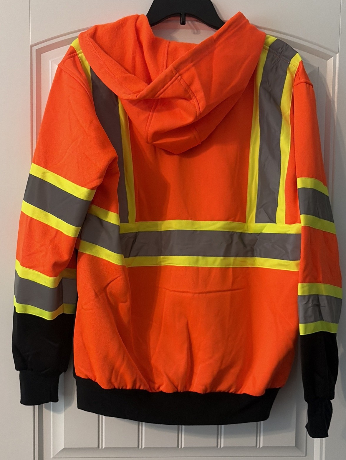 Hi-Vis Softshell Hooded Jacket Size Small ANSI/ ISEA Compliant Reflective Strips