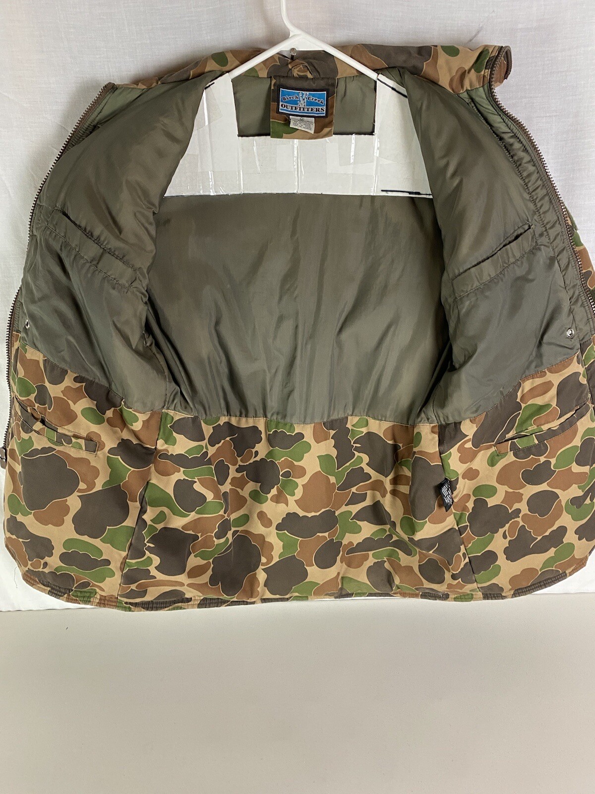 BIRCH CREEK OUTFITTERS VINTAGE DUCK CAMO PARKA JACKET Sz M
