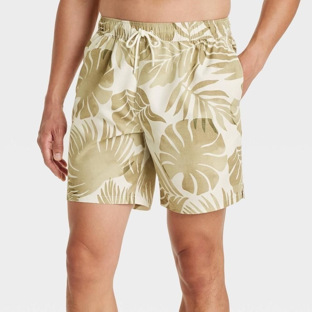 Men’s 7″ Swim Trunks – Goodfellow & Co™ White M