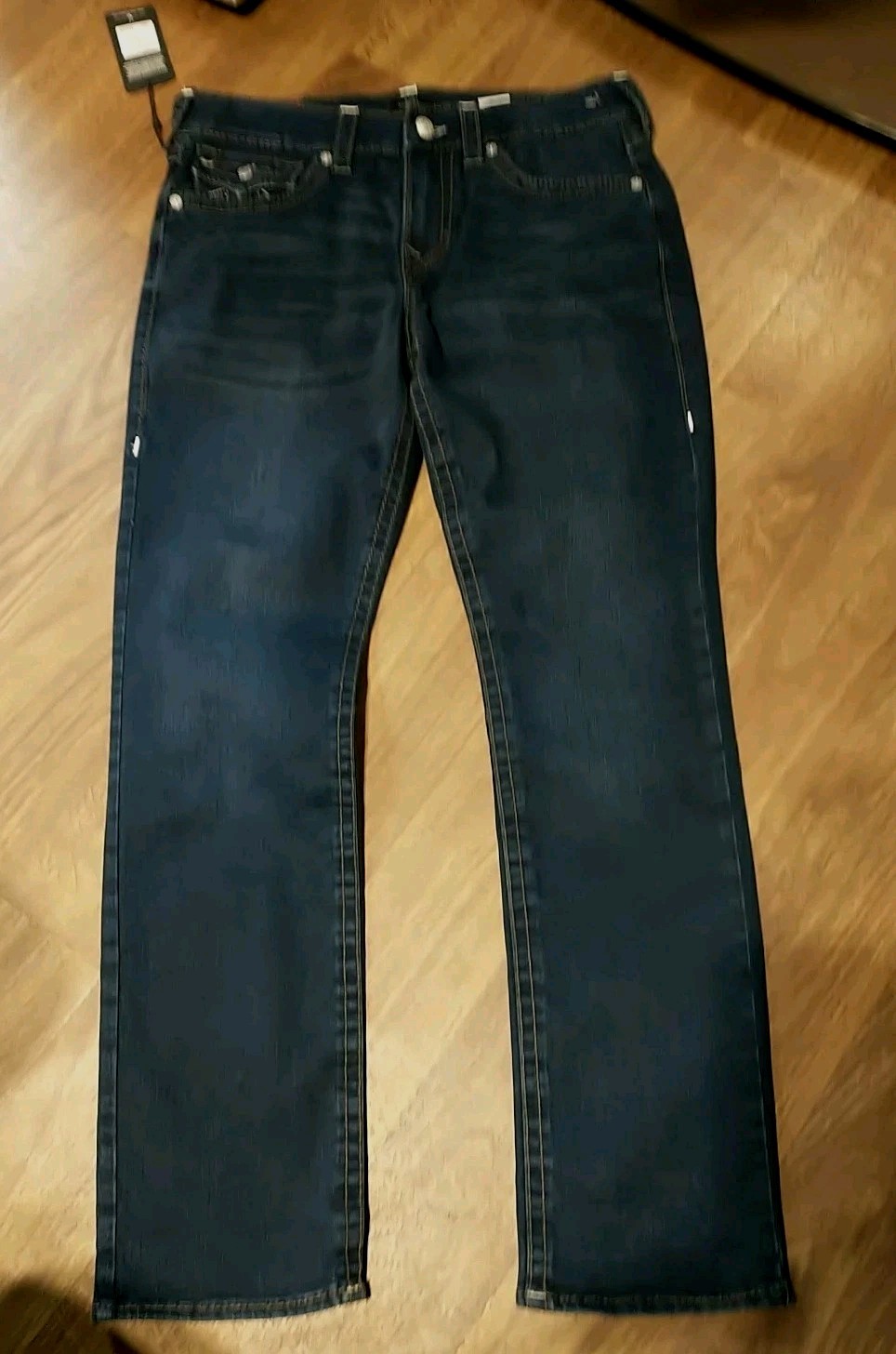 True Religion Ricky Relaxed Straight Flap Men’s Jeans Size 34 x 34 Stretch Fit