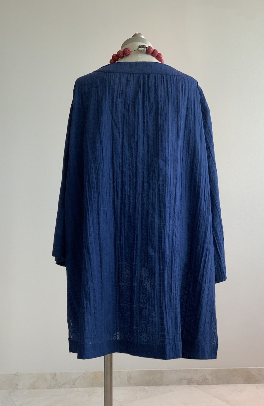 Sag Harbor Pullover Rich Navy Solid Patterned Women’s Top Sz 2X