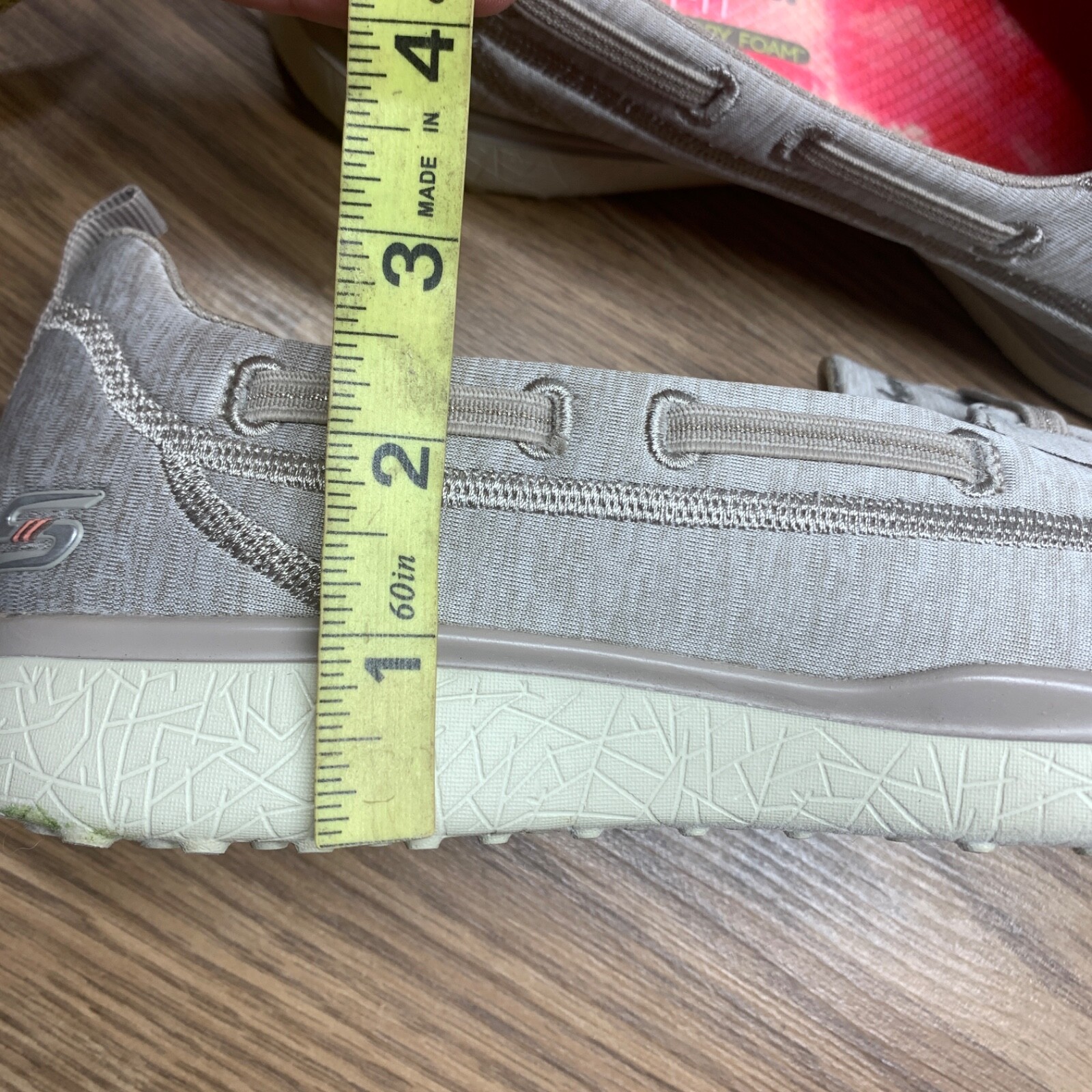 Skechers Shoes Womens 10 Microburst Topnotch Slip On Sneakers taupe Flats 23317